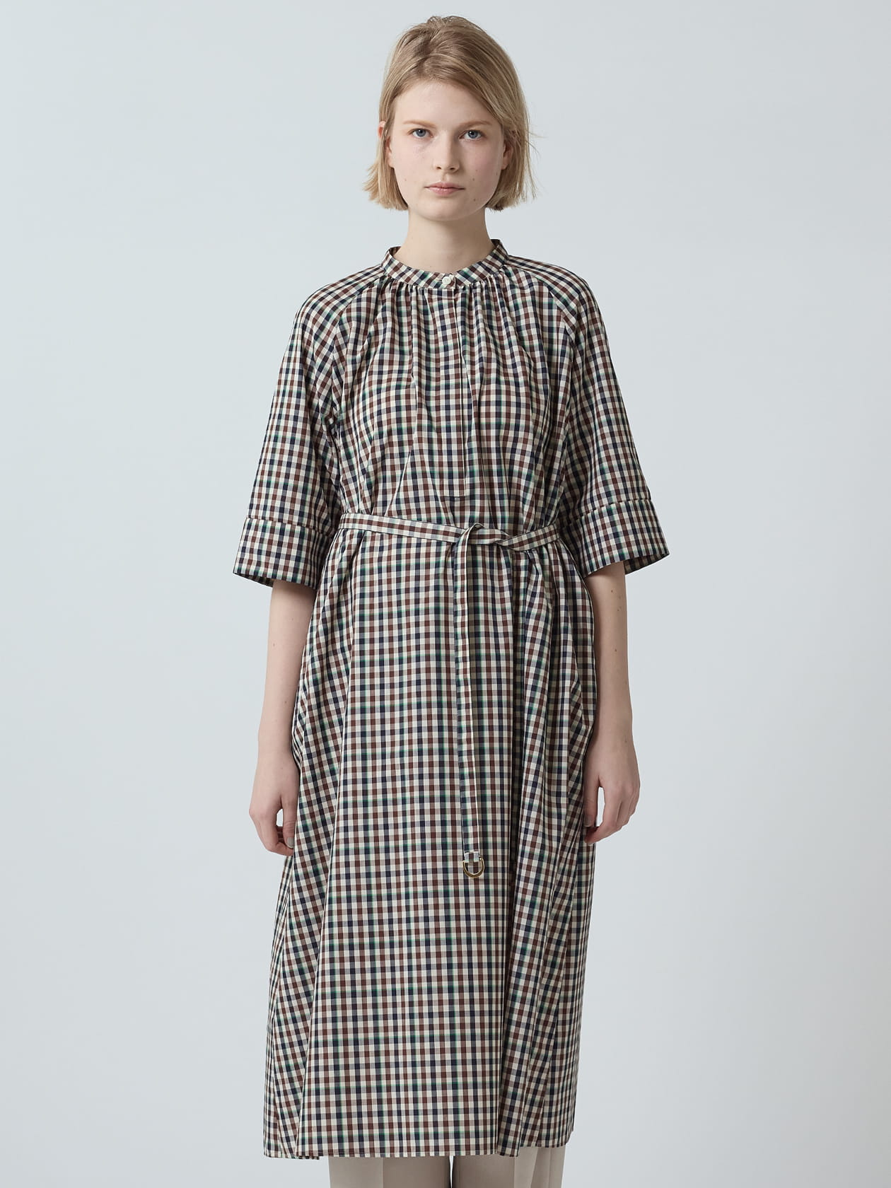 クラブチェックブロードワンピース