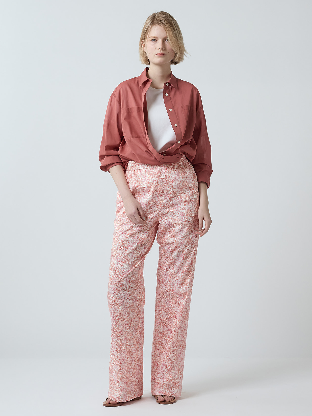 カシミヤ肌着 ストレッチボイルシアーシャツ