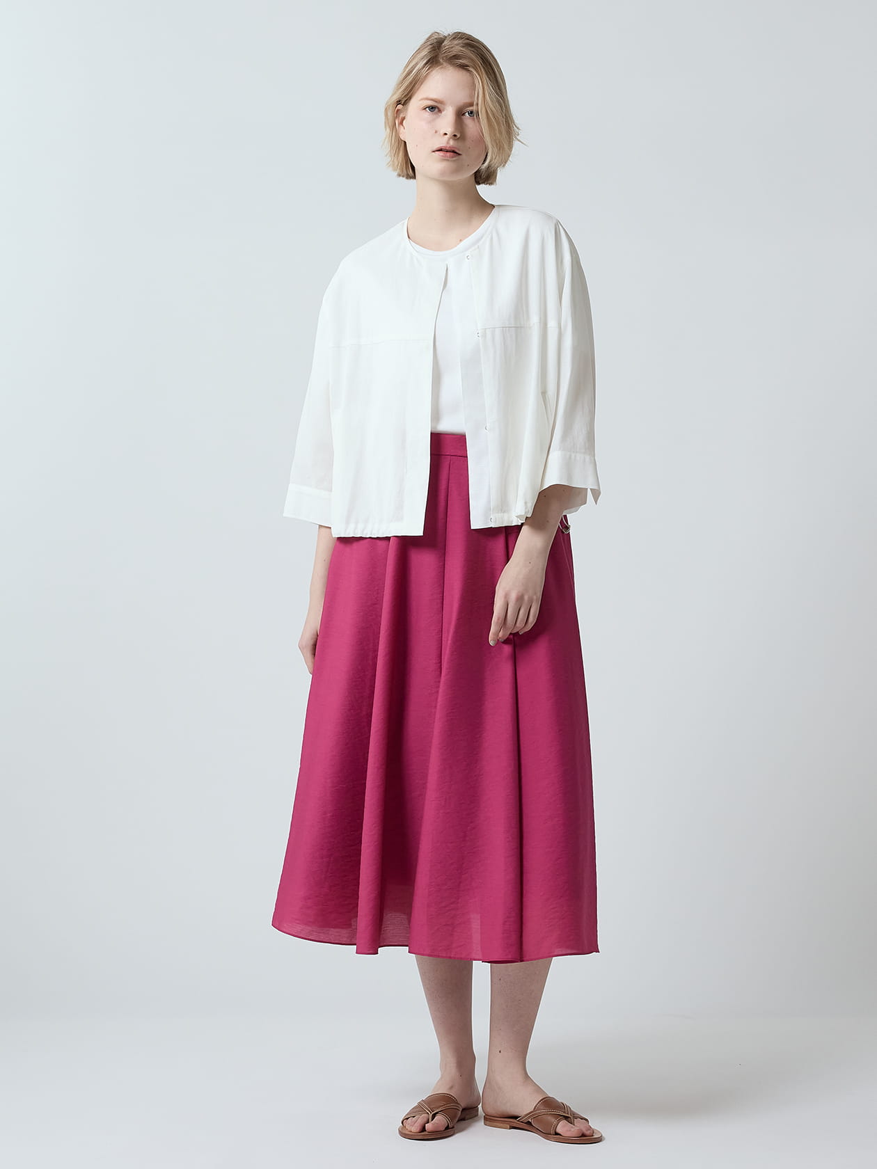 aquascutum/フレアスカート デザインフレアスカート