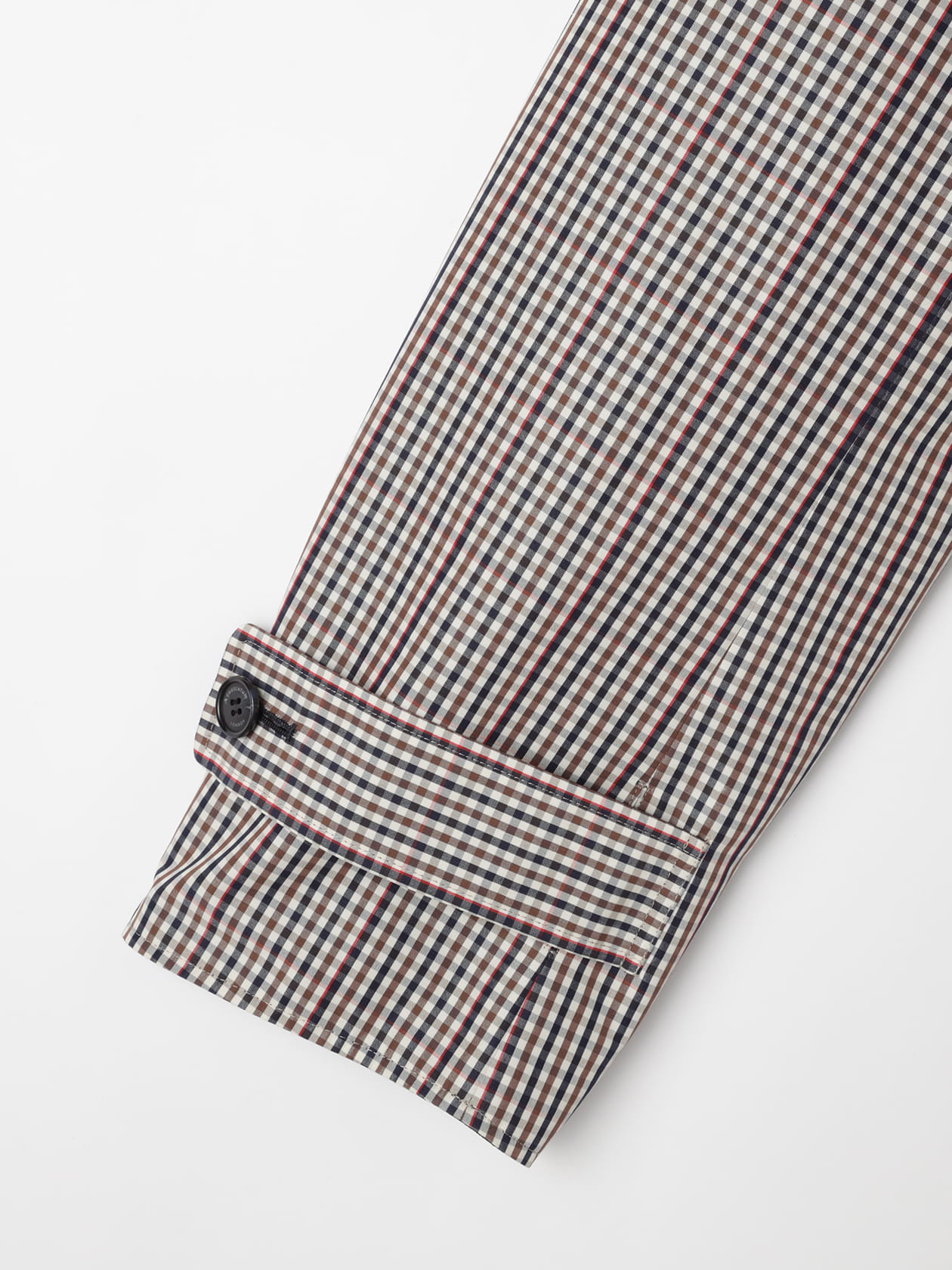 クラブチェックリバーシブルステンカラーコート