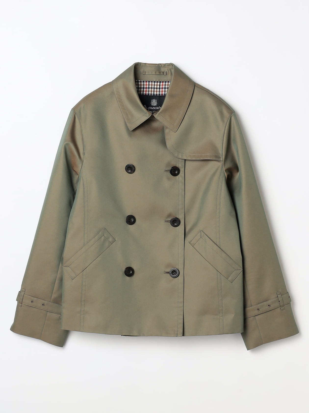 AKMショートトレンチコート アクアブライト ショートトレンチ