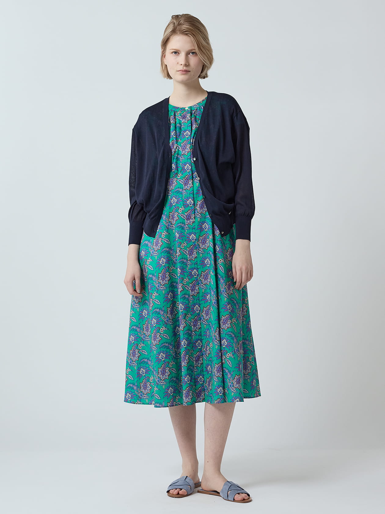 アクアスキュータム　カーディガン　ブルー アクアスキュータム カーディガン Aquascutum Cardigan# | Blue