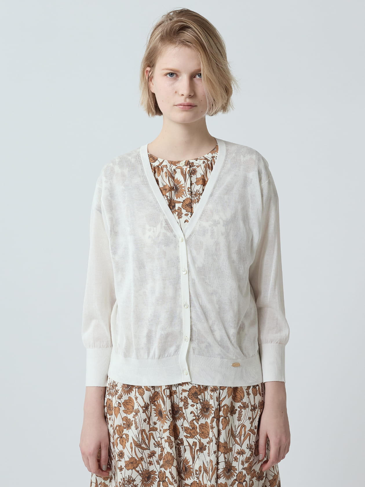 pois シアーニットカーディガン シアーニットカーディガンキャミセット｜WOMEN｜250HAG70-184F｜AZUL