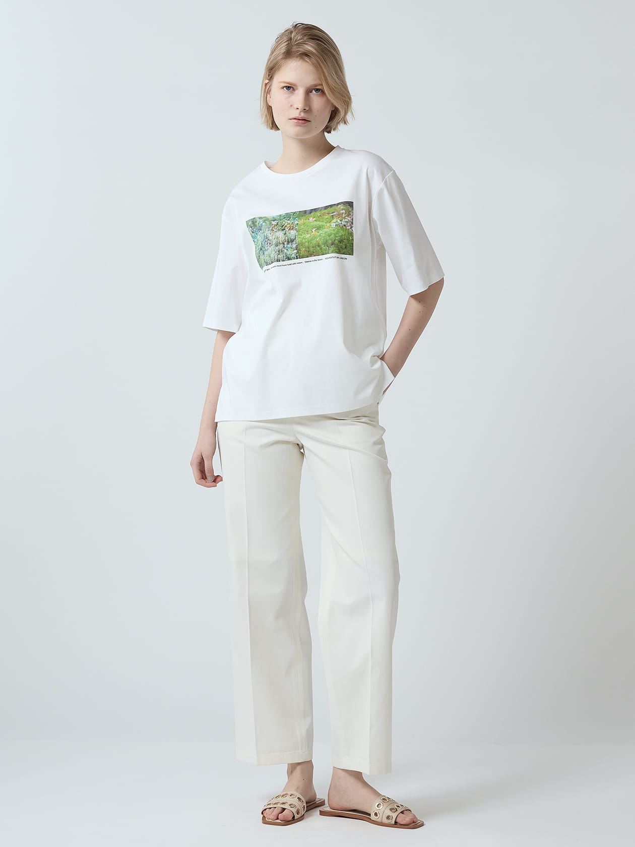 フォトプリントスムースTシャツ
