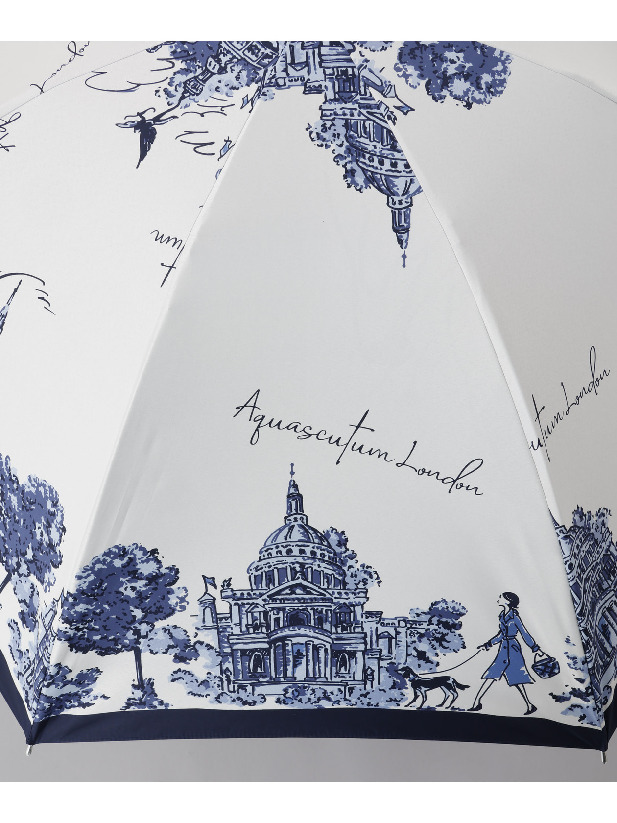 Aquascutum　ロンドンガール　晴雨兼用　サマーシールド Aquascutum（アクアスキュータム）】ロンドンガール柄雨傘
