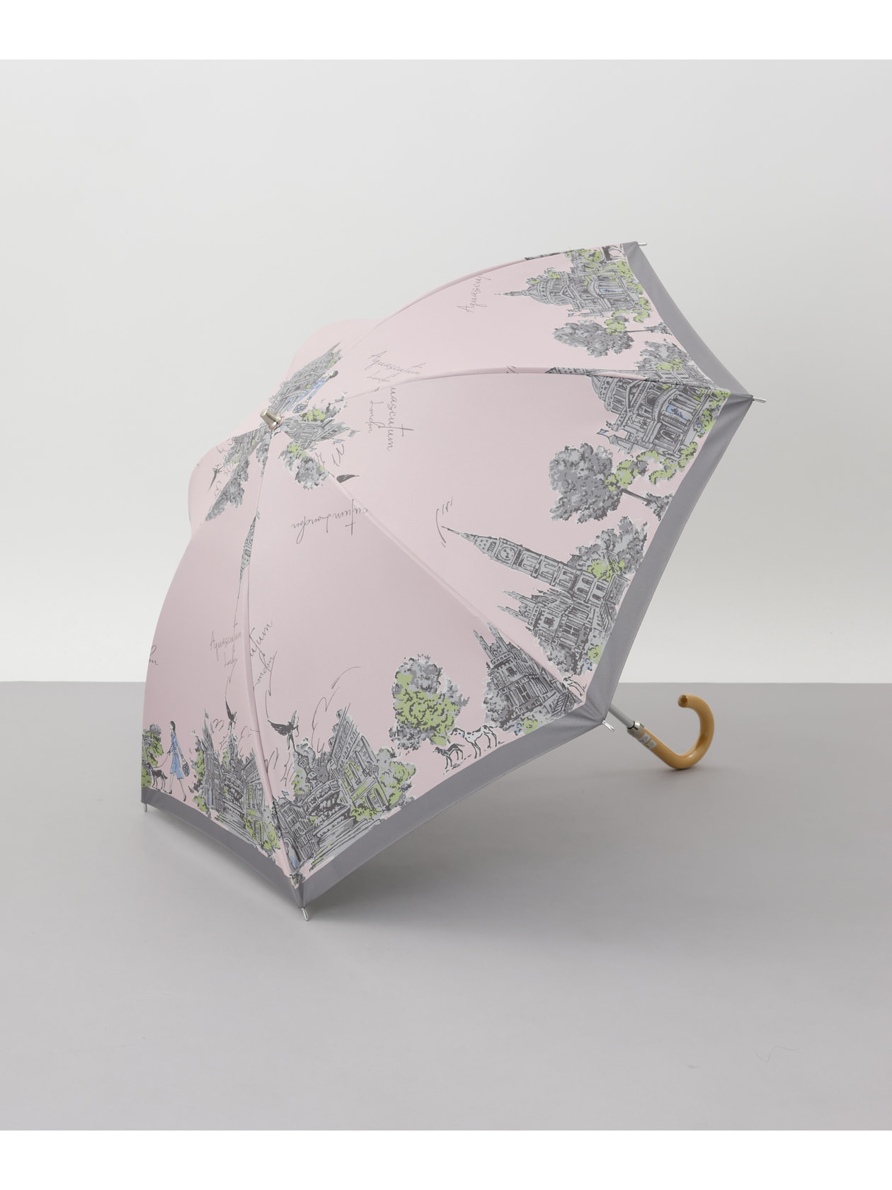 晴 ロンドンガール 晴雨兼用ショート傘