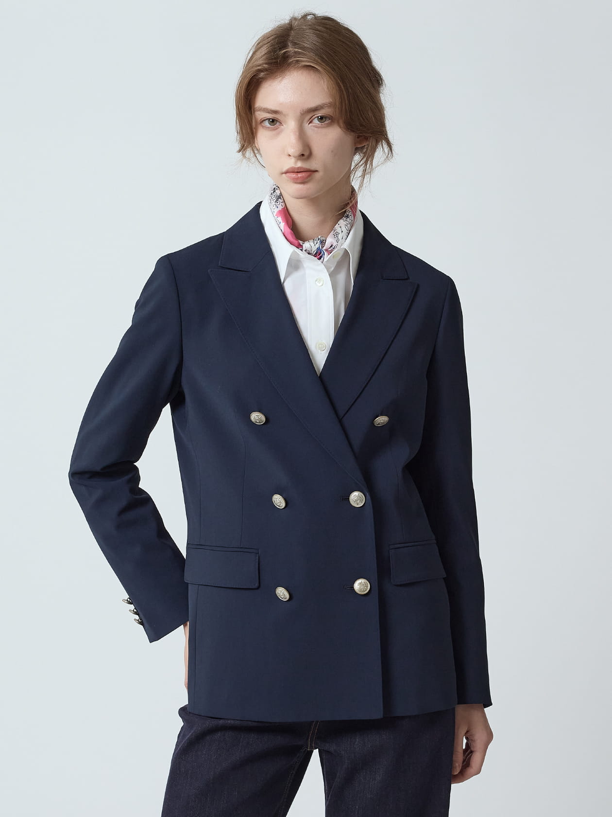 eclat掲載】ストレッチダブルブレザー