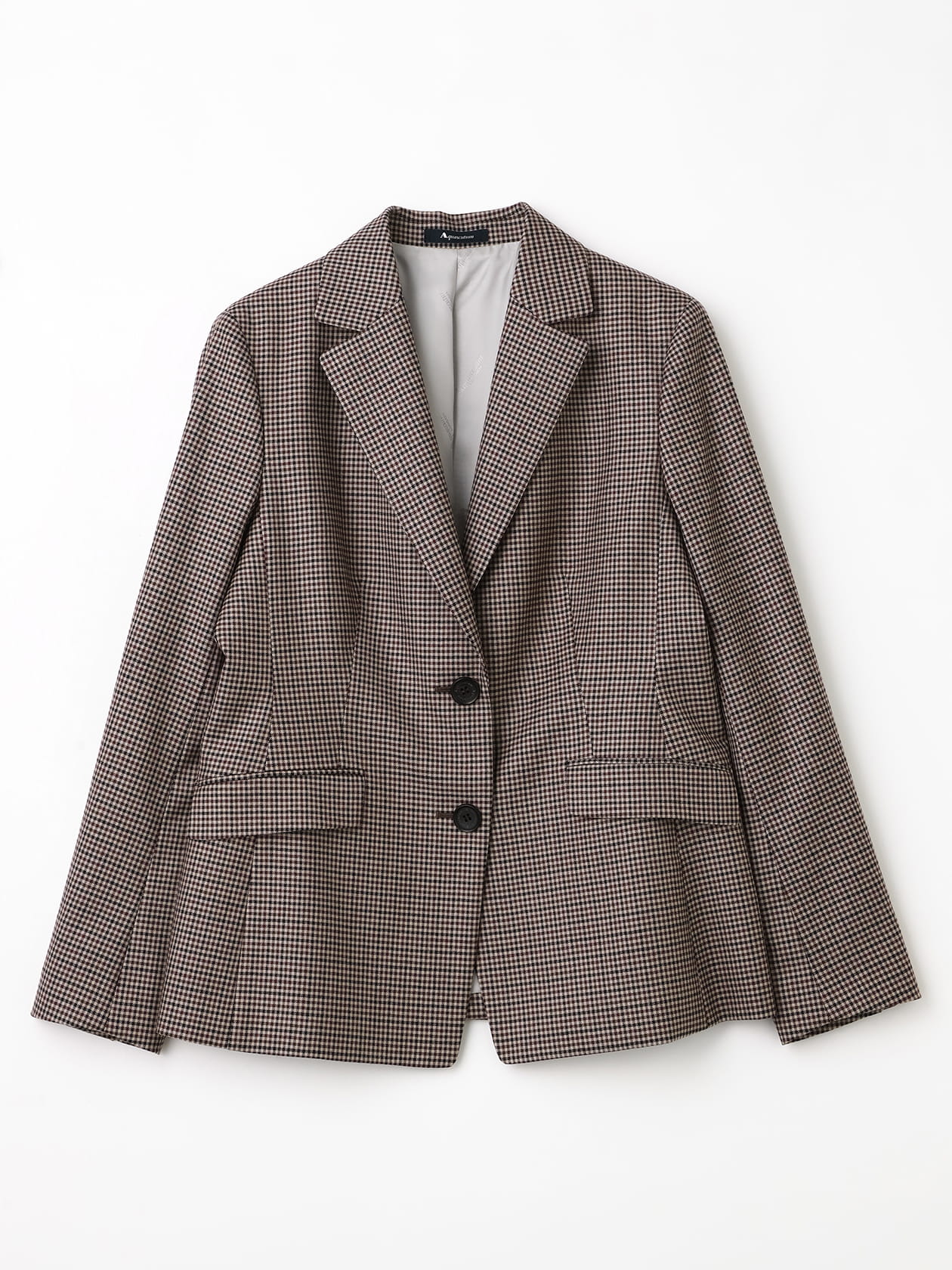 セットアップ対応】クラブチェックテーラードジャケット
