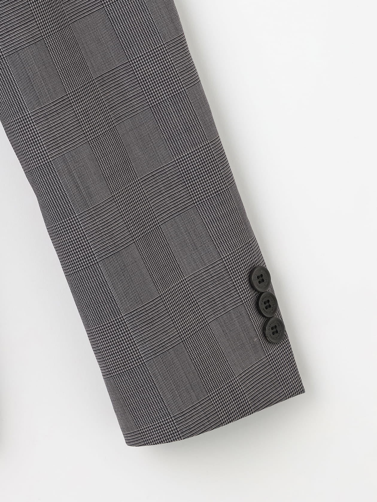 セットアップ対応】ウールグレンチェックジャケット