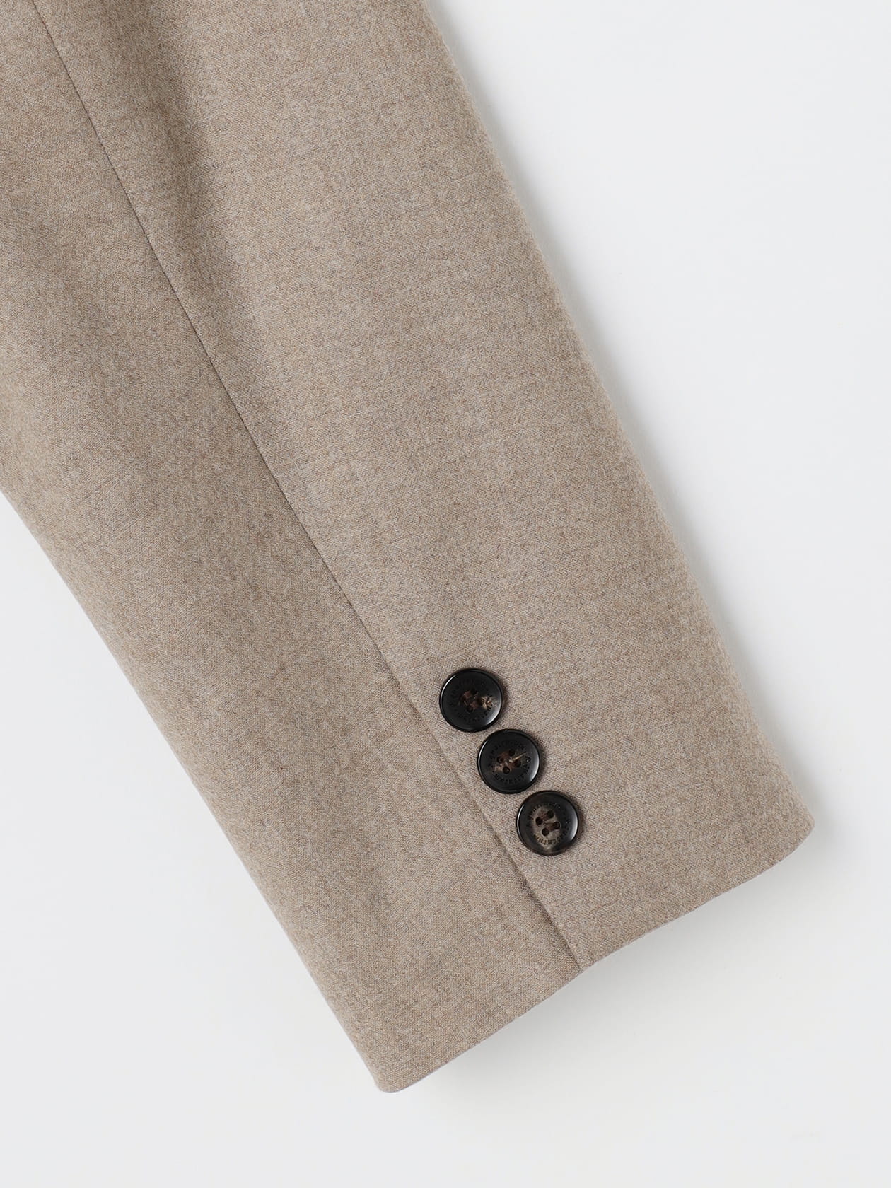 超希少ファビアナフィリッピ　山羊レザー切り替え　カシミヤシルクコートM スエード MELTON R-SIDE SLIT COAT(S Black): Yohji Yamamoto｜THE SHOP