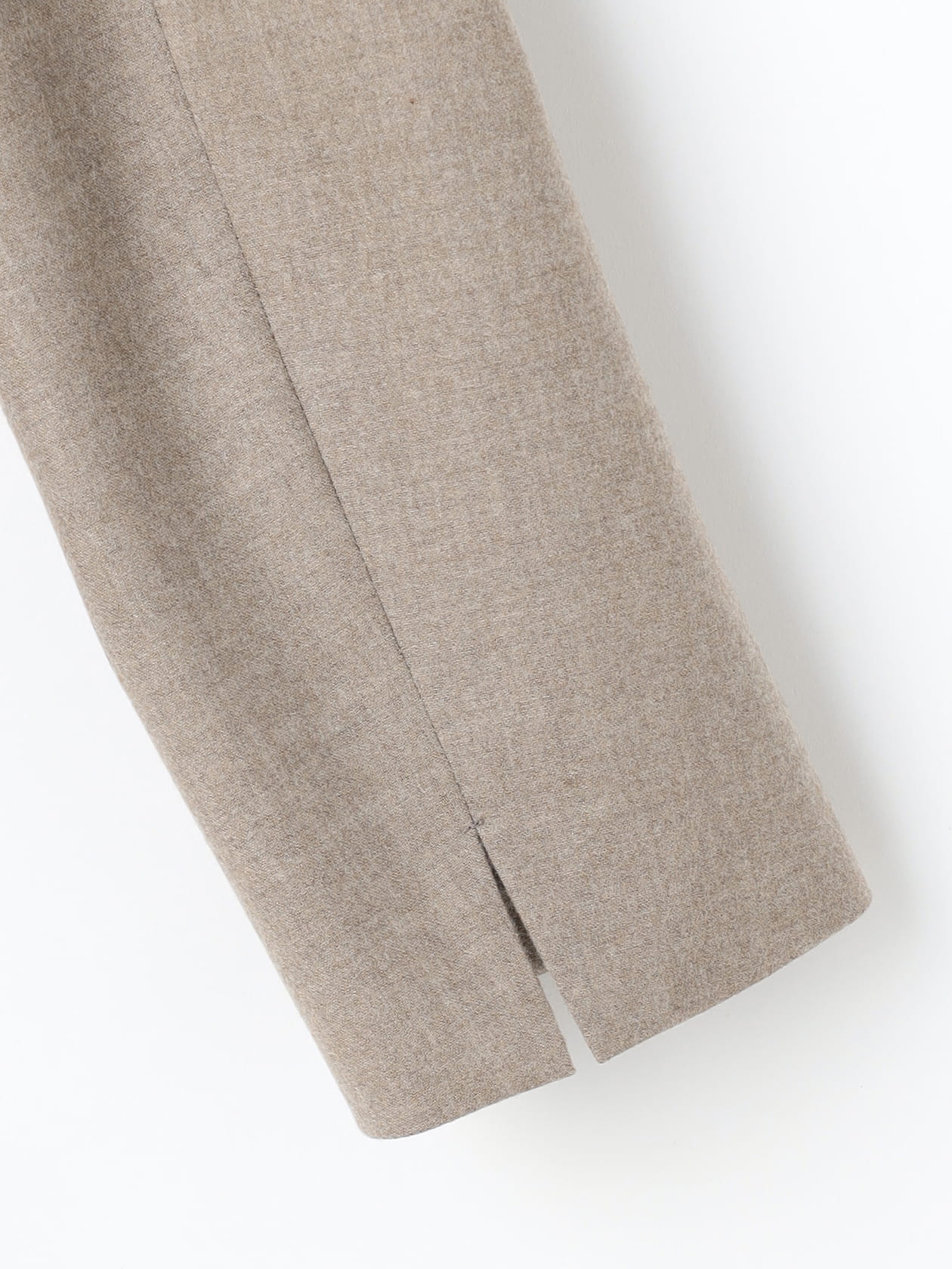 カシミヤ ストレッチ ノーカラーJK