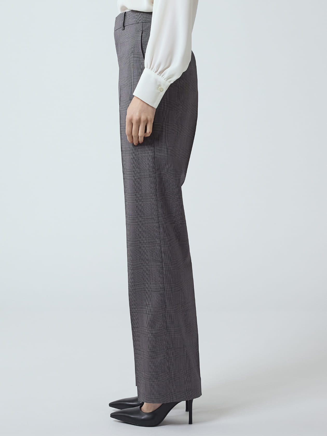 セットアップ対応】ウールグレンチェックパンツ