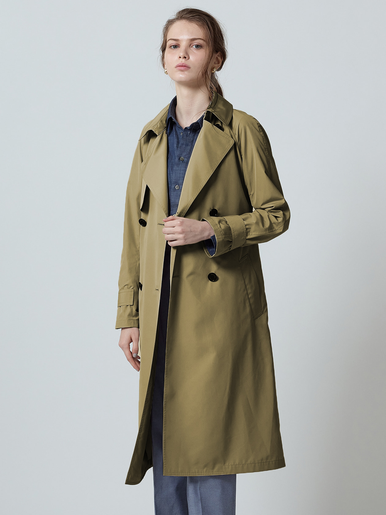 NIKKEI掲載】SORELAタフタ トレンチコート