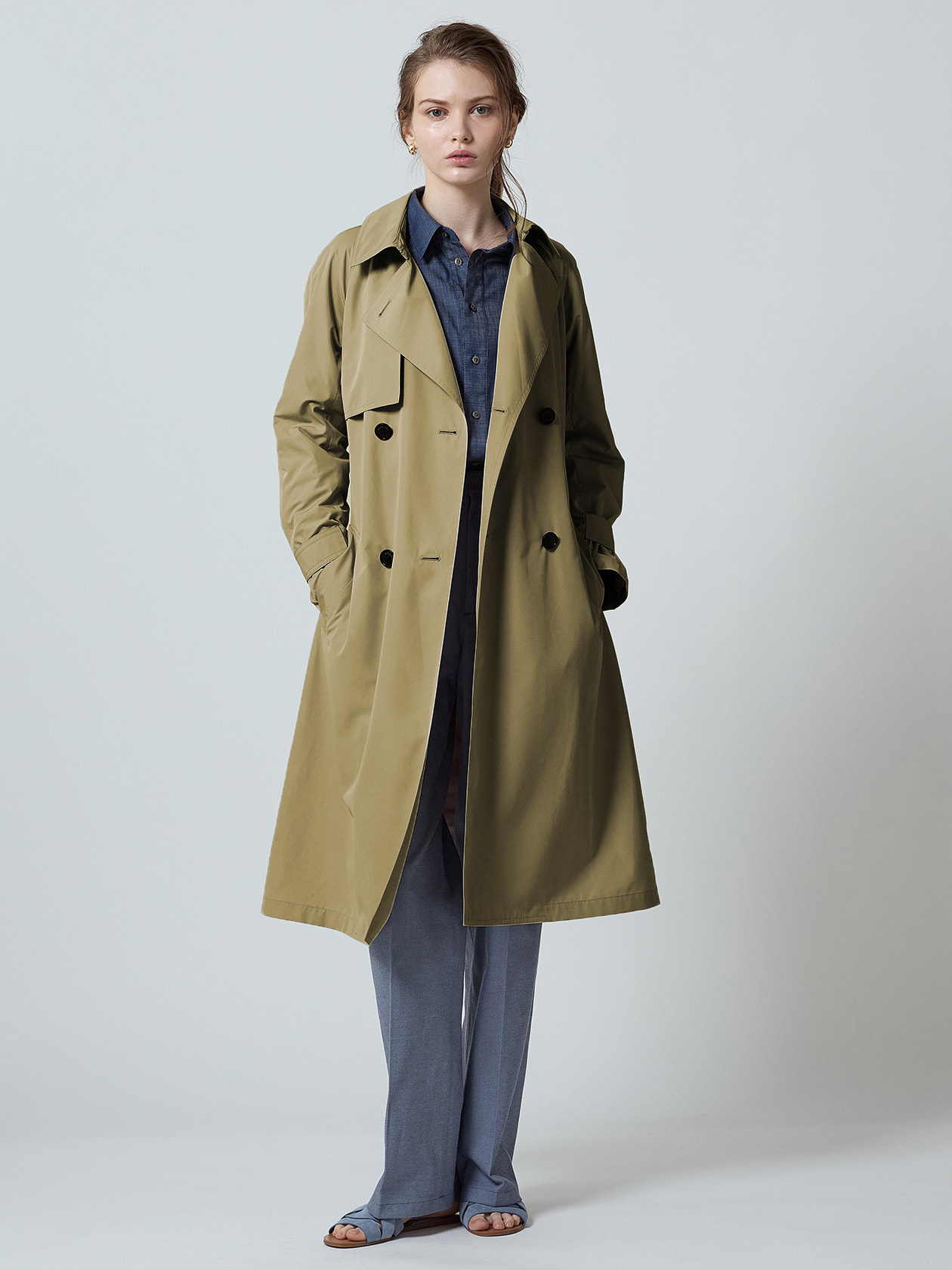 NIKKEI掲載】SORELAタフタ トレンチコート