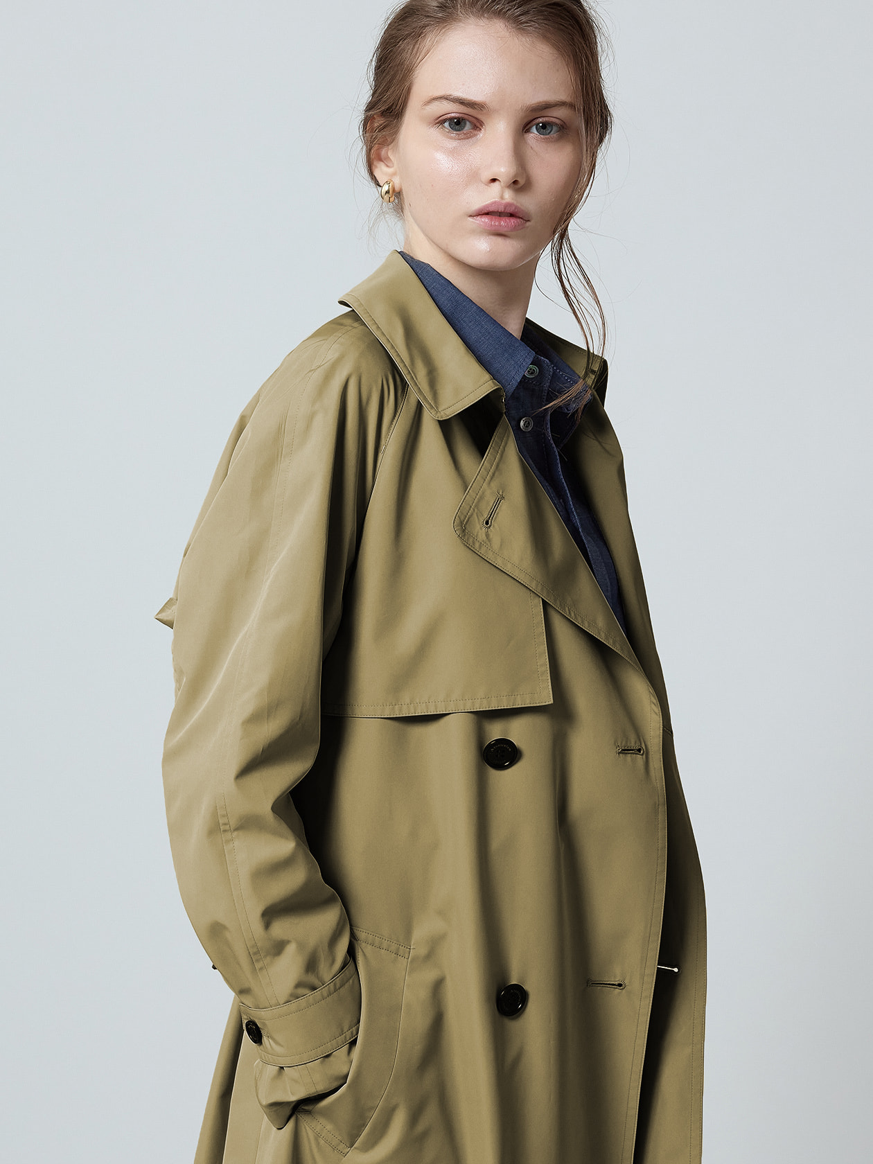 patagonia トレンチコート　BLK XS 希少！ NIKKEI掲載】SORELAタフタ トレンチコート