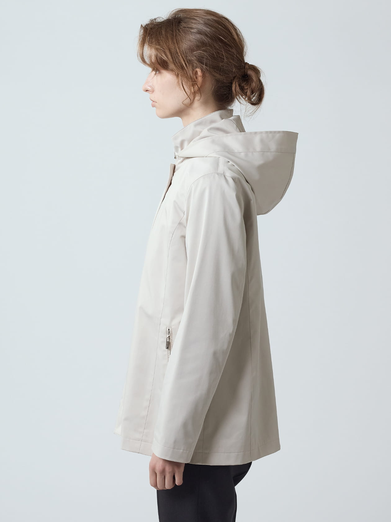 タフタ2WAY フーデットパーカー