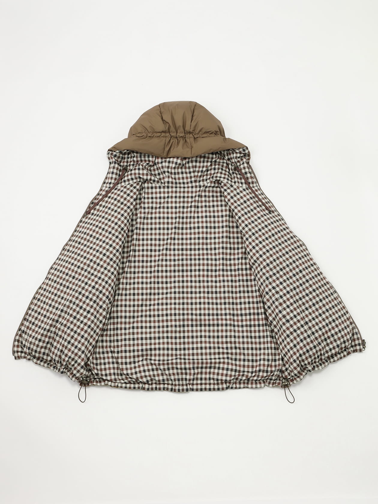 クラブチェックリバーシブルダウン