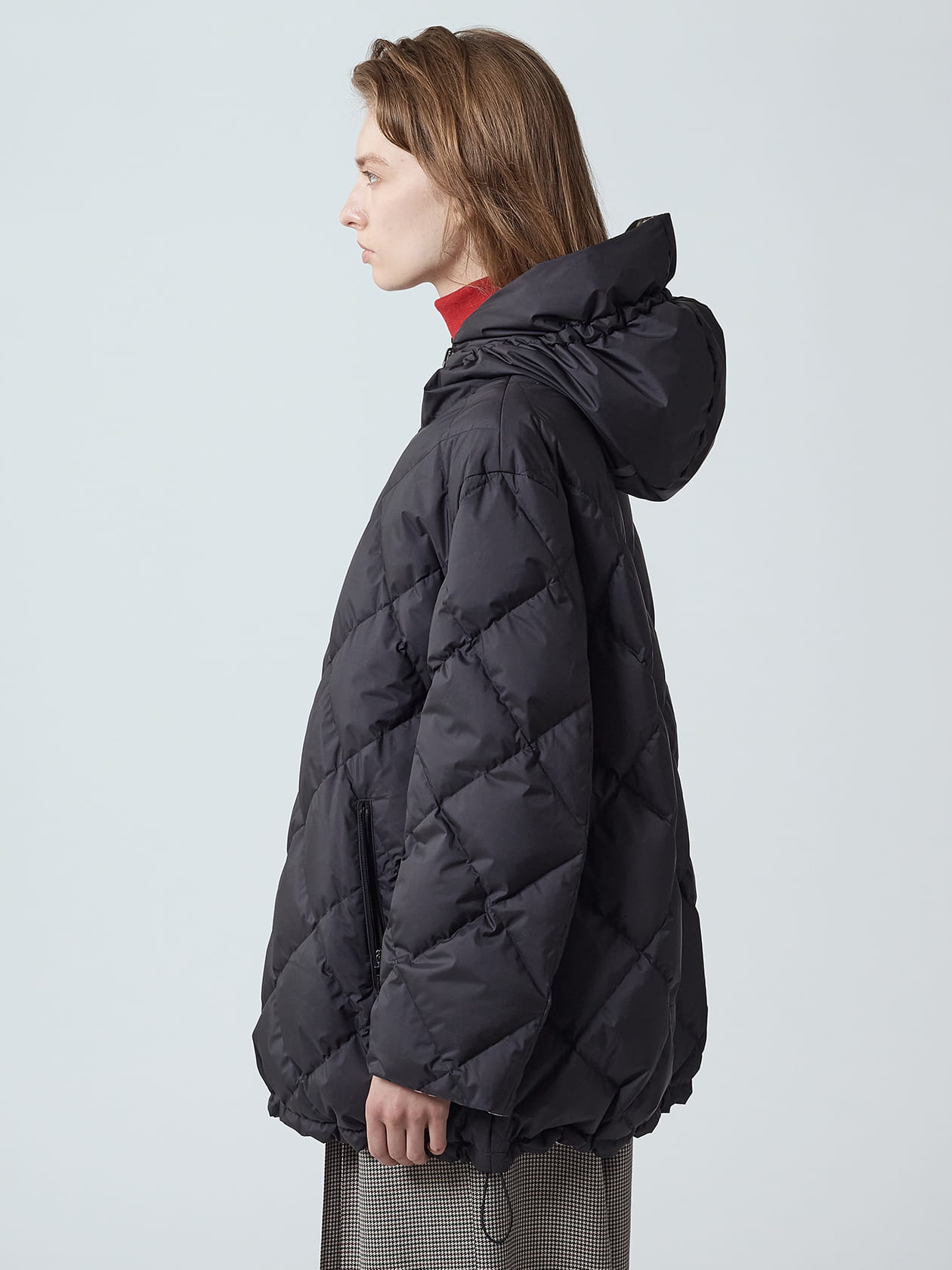 クラブチェックリバーシブルダウン