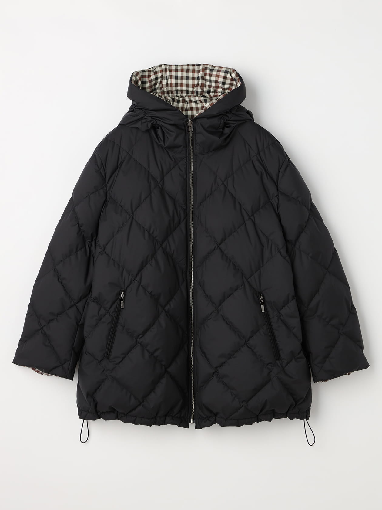 クラブチェックリバーシブルダウン