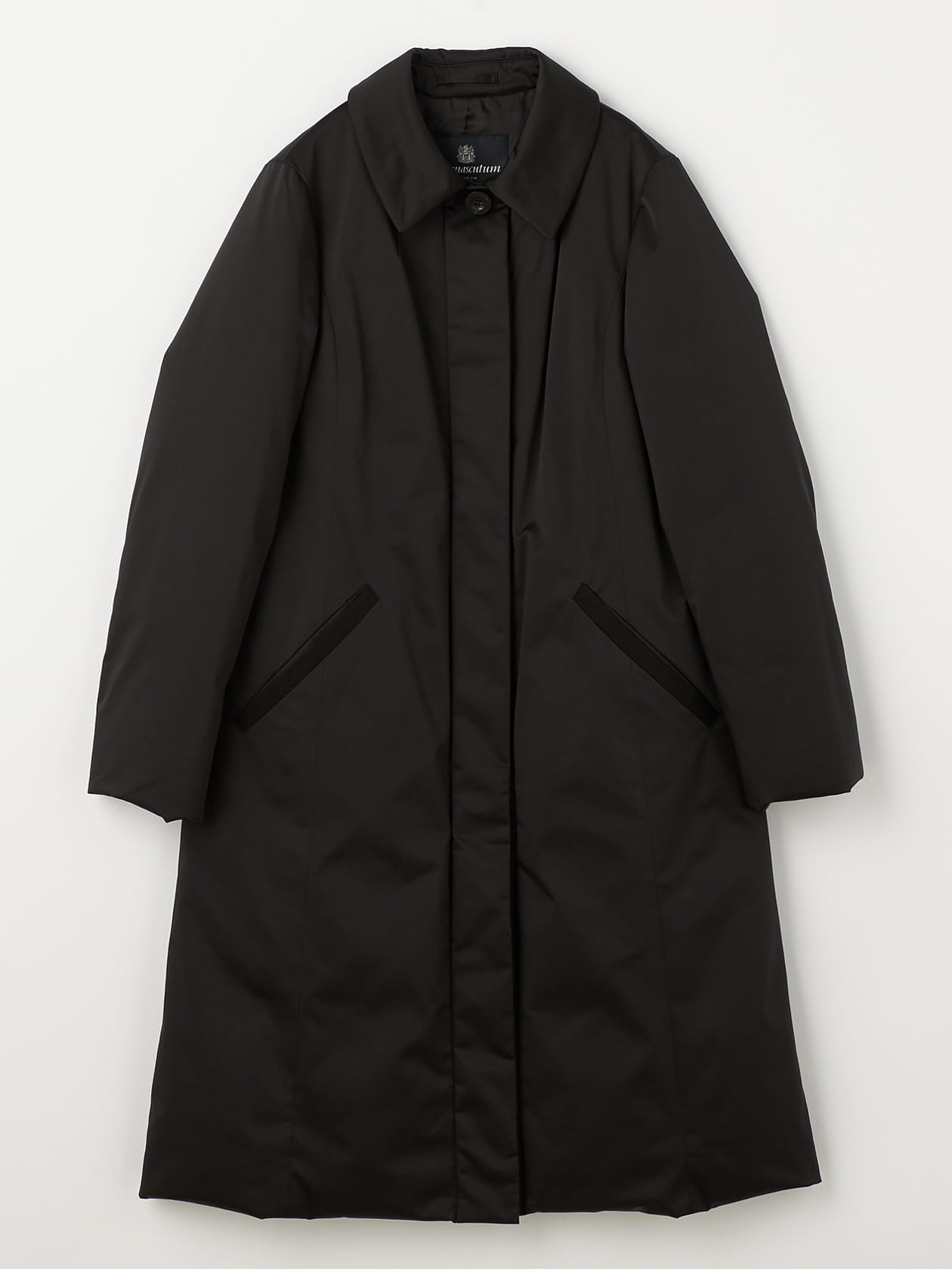 ✨極美品✨Aquascutum ステンカラーコート 中綿ダウン シルク混 ステッチレス ステンカラーダウンコート