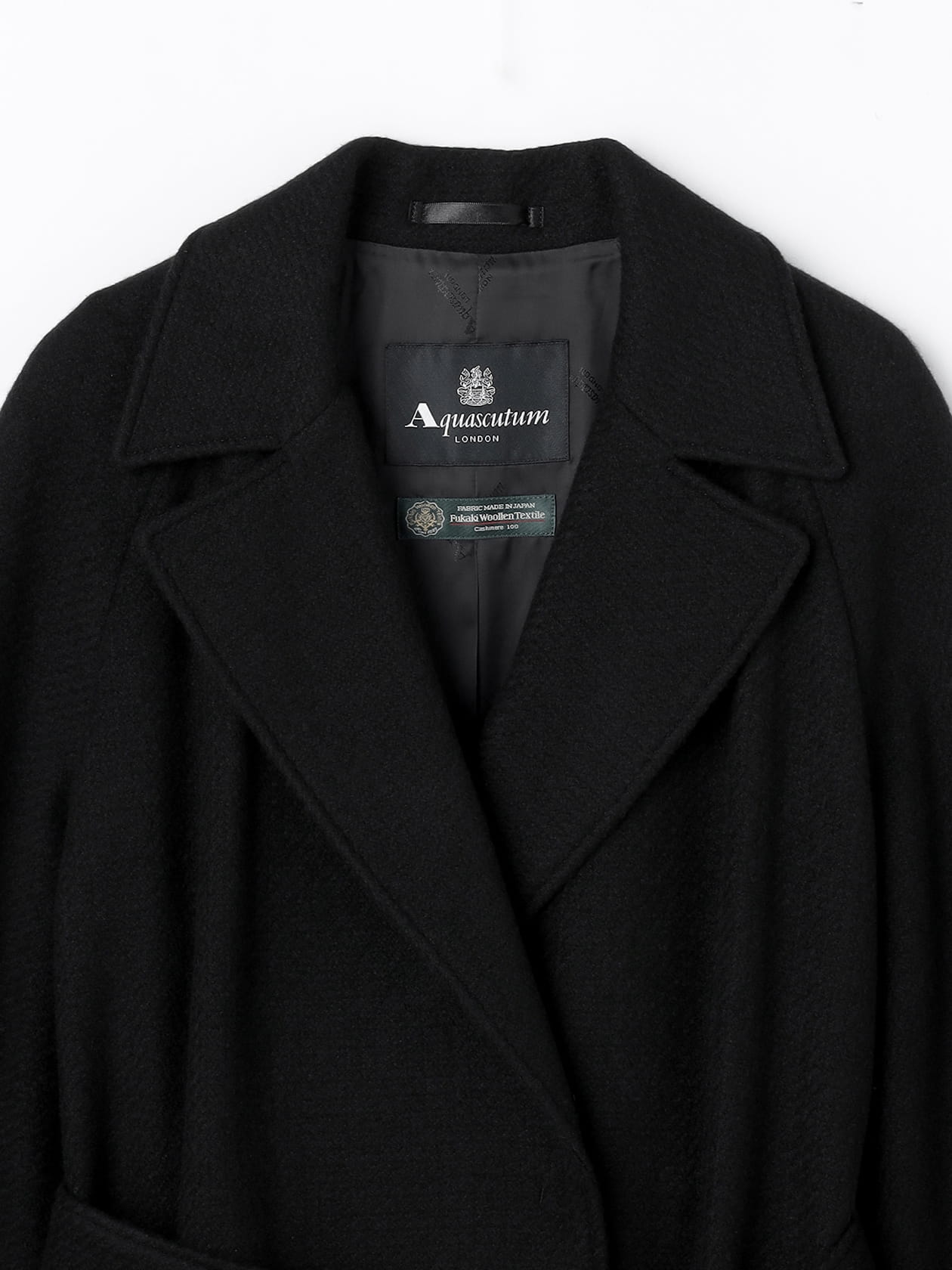 美品✨INED ベルテッドコート ロング カシミヤ100% Aライン ベルト 黒 美品✨INED ベルテッドコート ロング カシミヤ100% Aライン