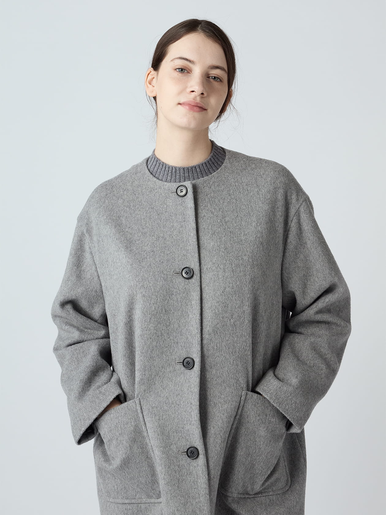 イングランドウール Aラインコート