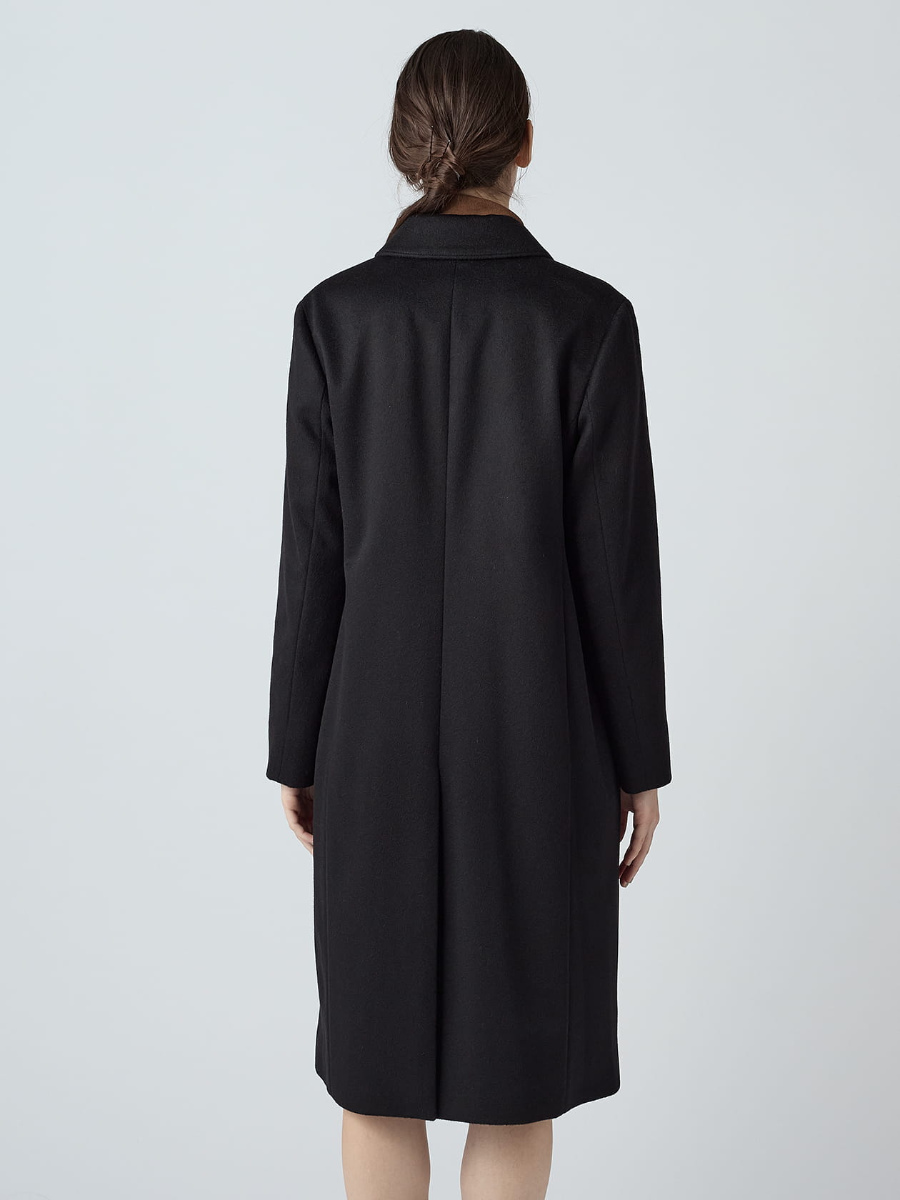 カシミアステンカラーコート