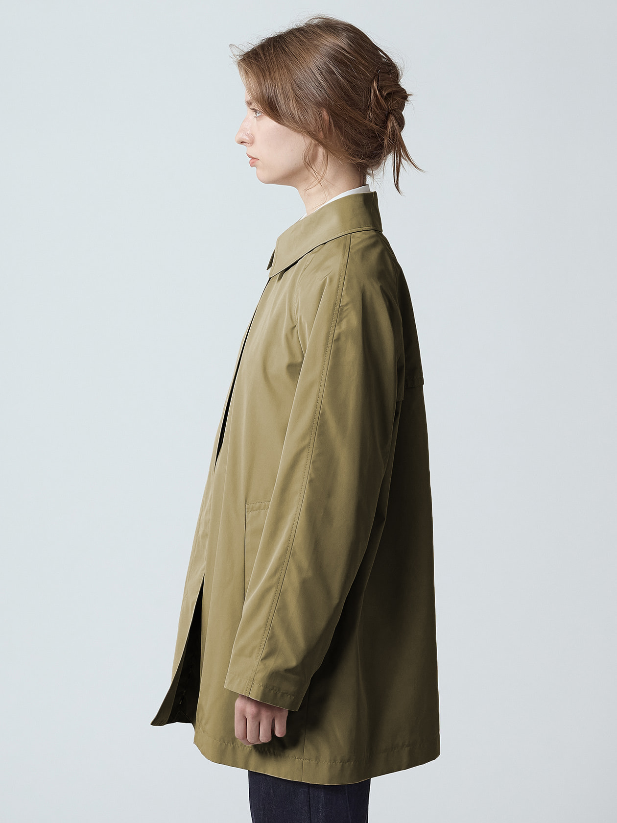 SORELAタフタ Aラインショートコート