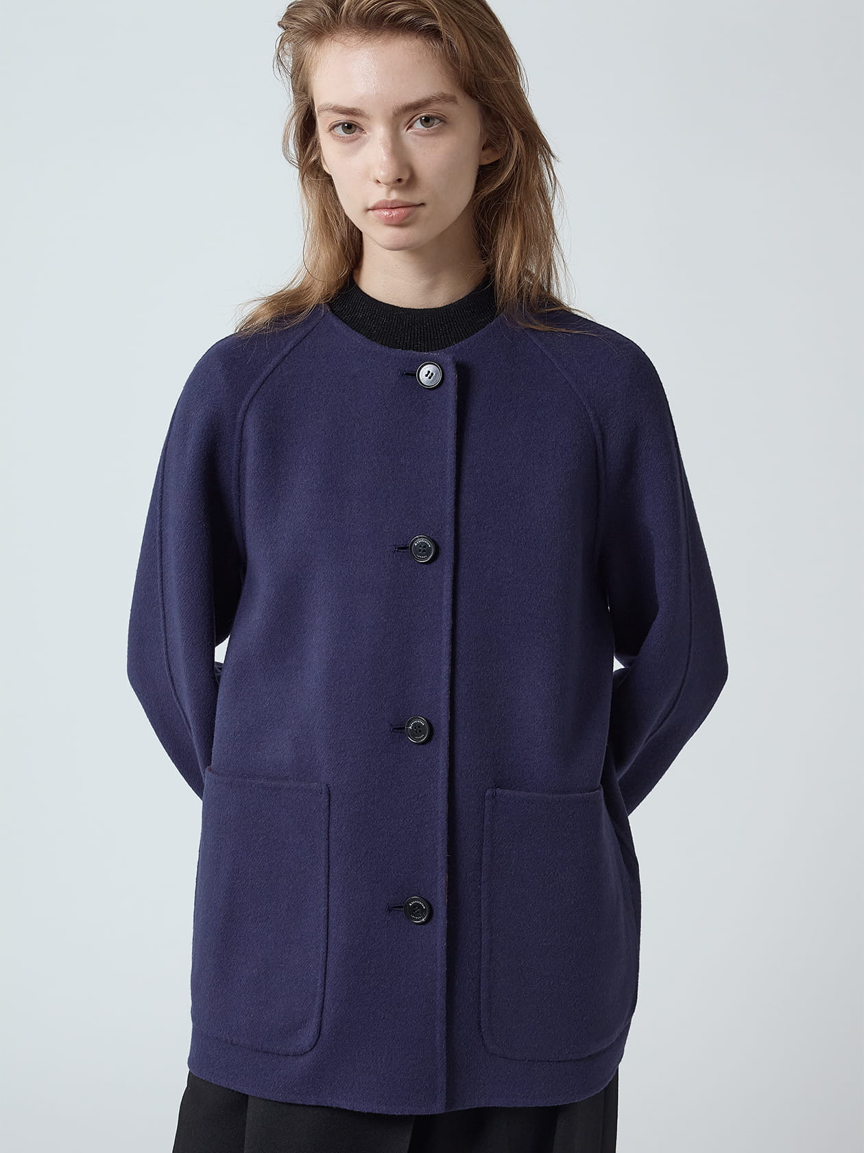 リバーシブルショートコート