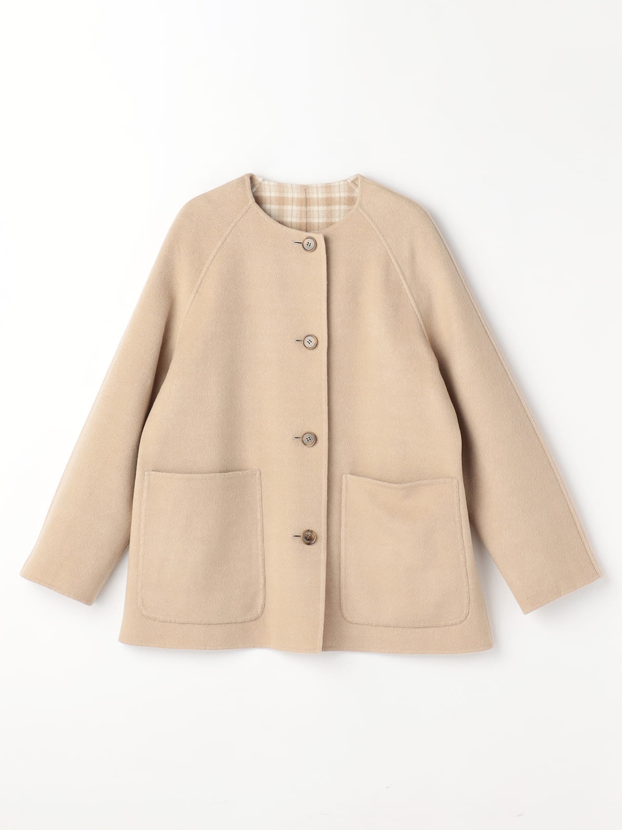 リバーシブルショートコート