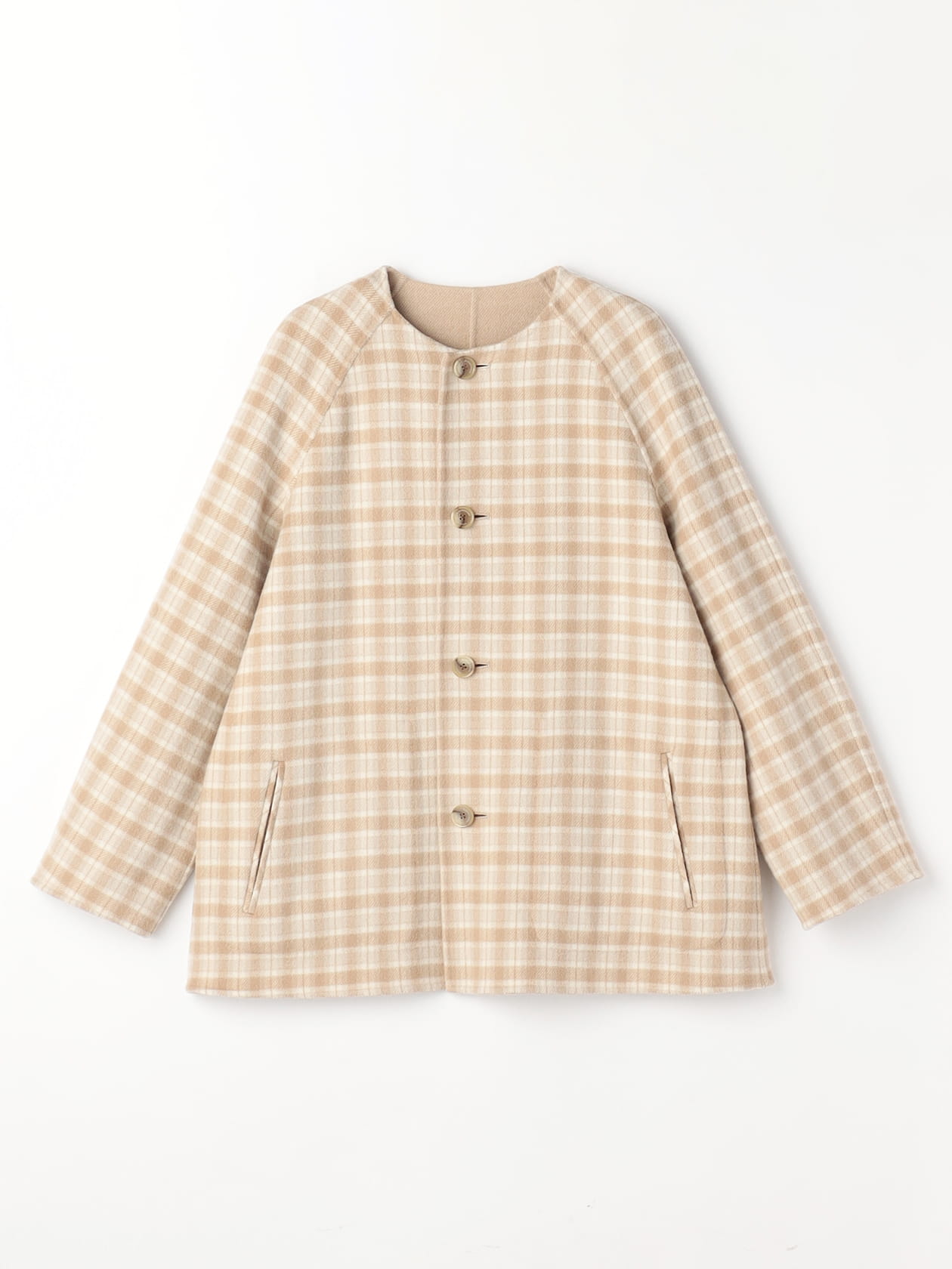 リバーシブルショートコート