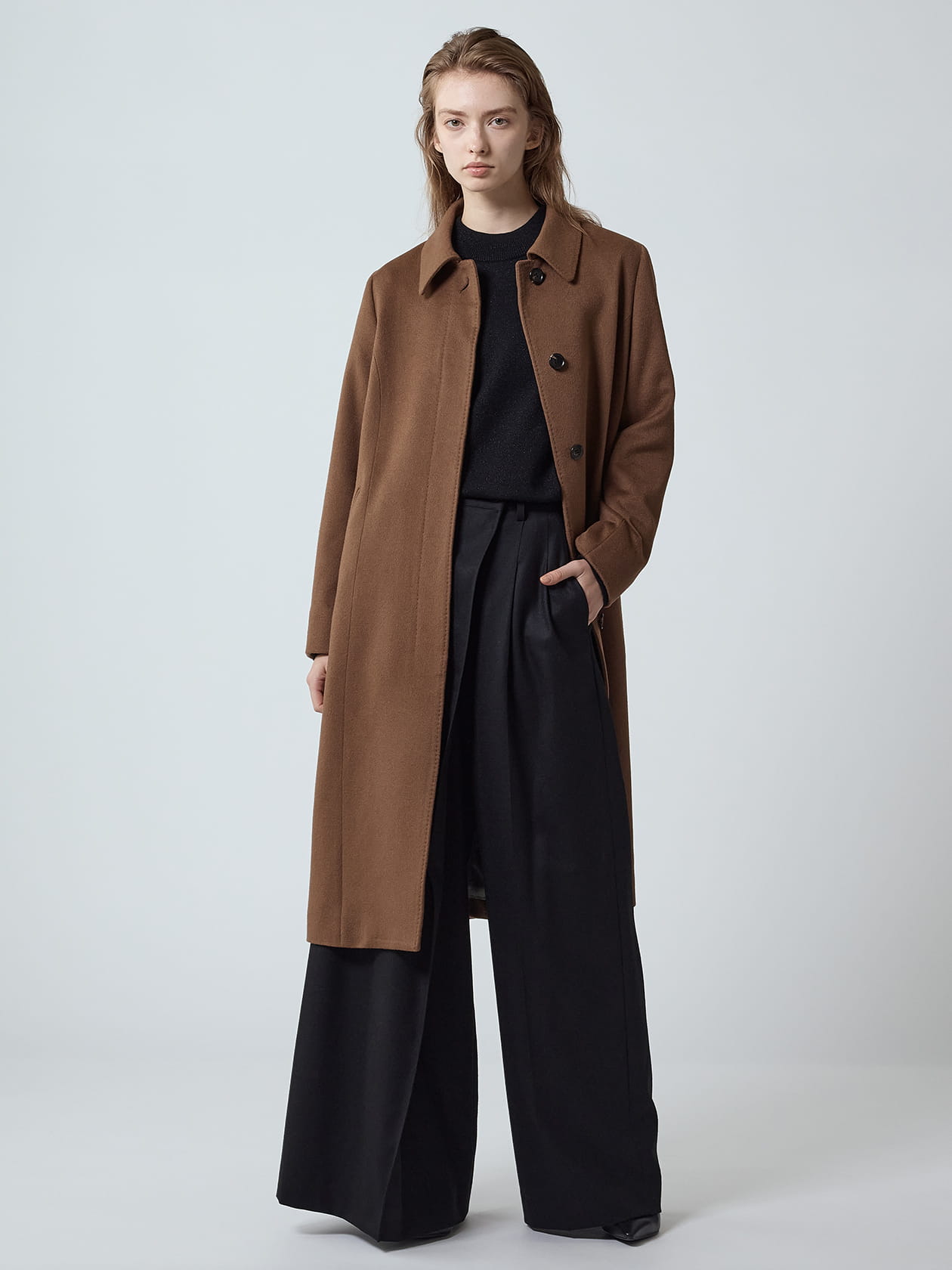 COLOMBO カシミヤステンカラーコート