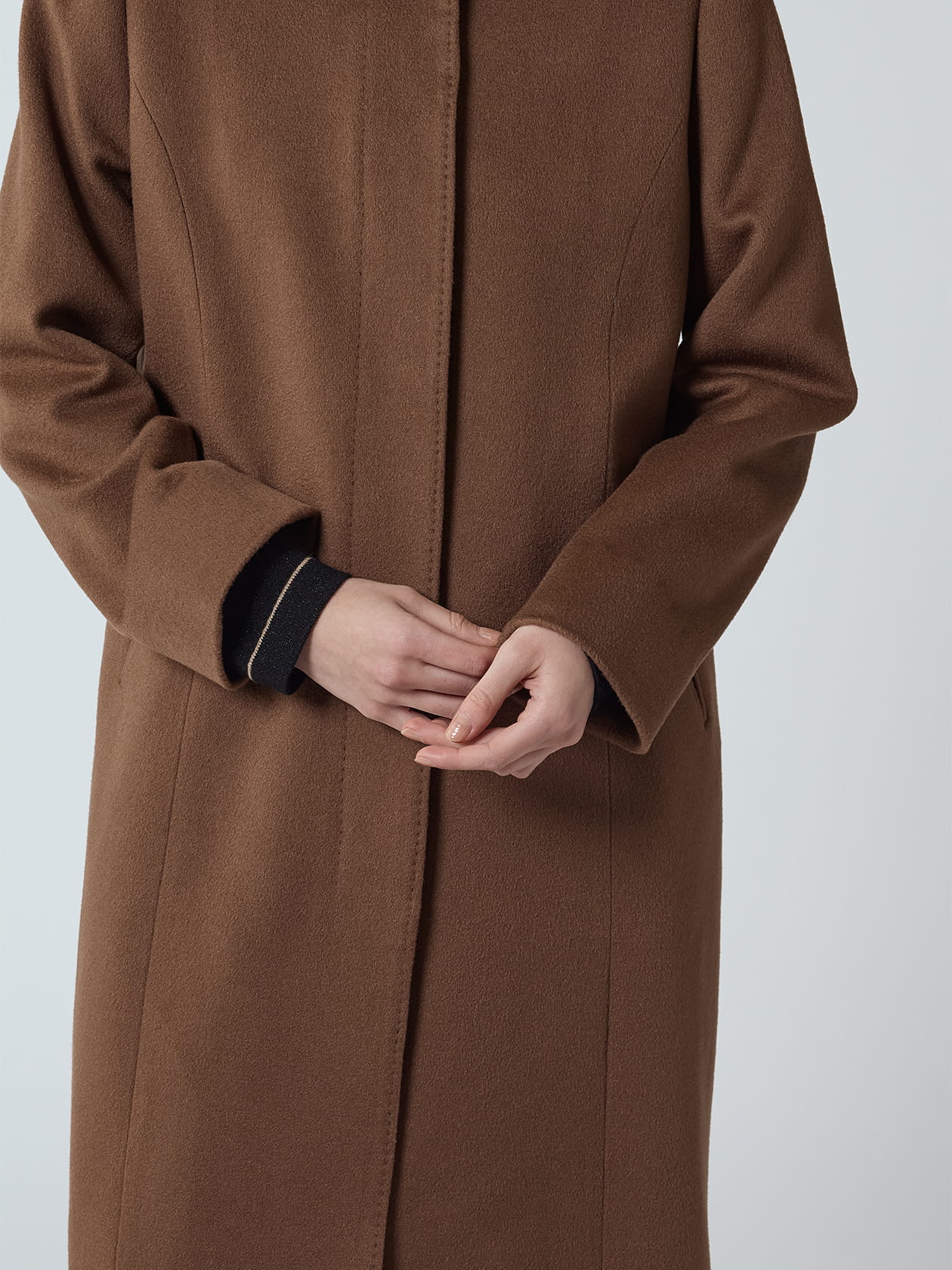 Aquascutum 最高級 COLOMBO ステンカラーコート キャメル 10