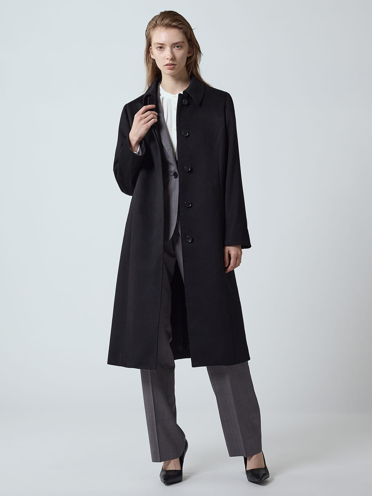 COLOMBO カシミヤステンカラーコート