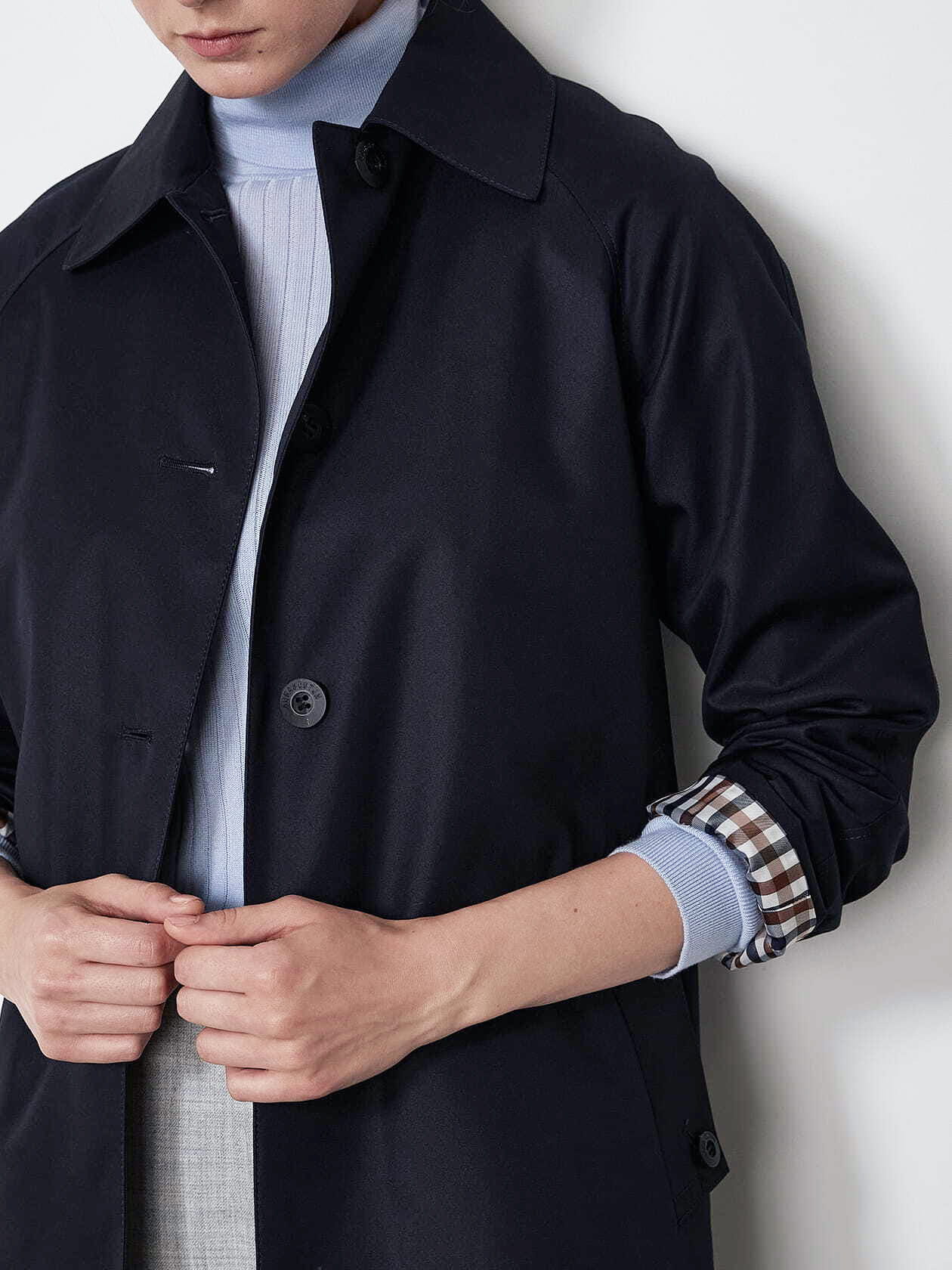 Aquascutum【52】メンズ✨チェスターコート/Aライン/英国製 Aラインステンカラーコート