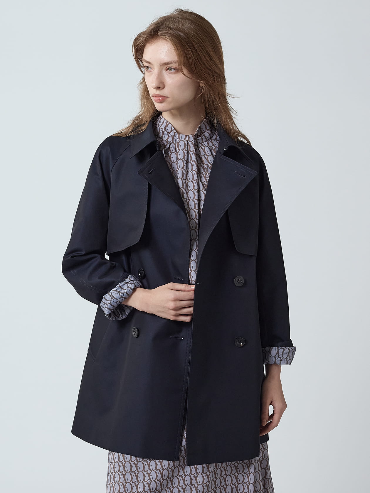 オーバーサイズ ショートトレンチ