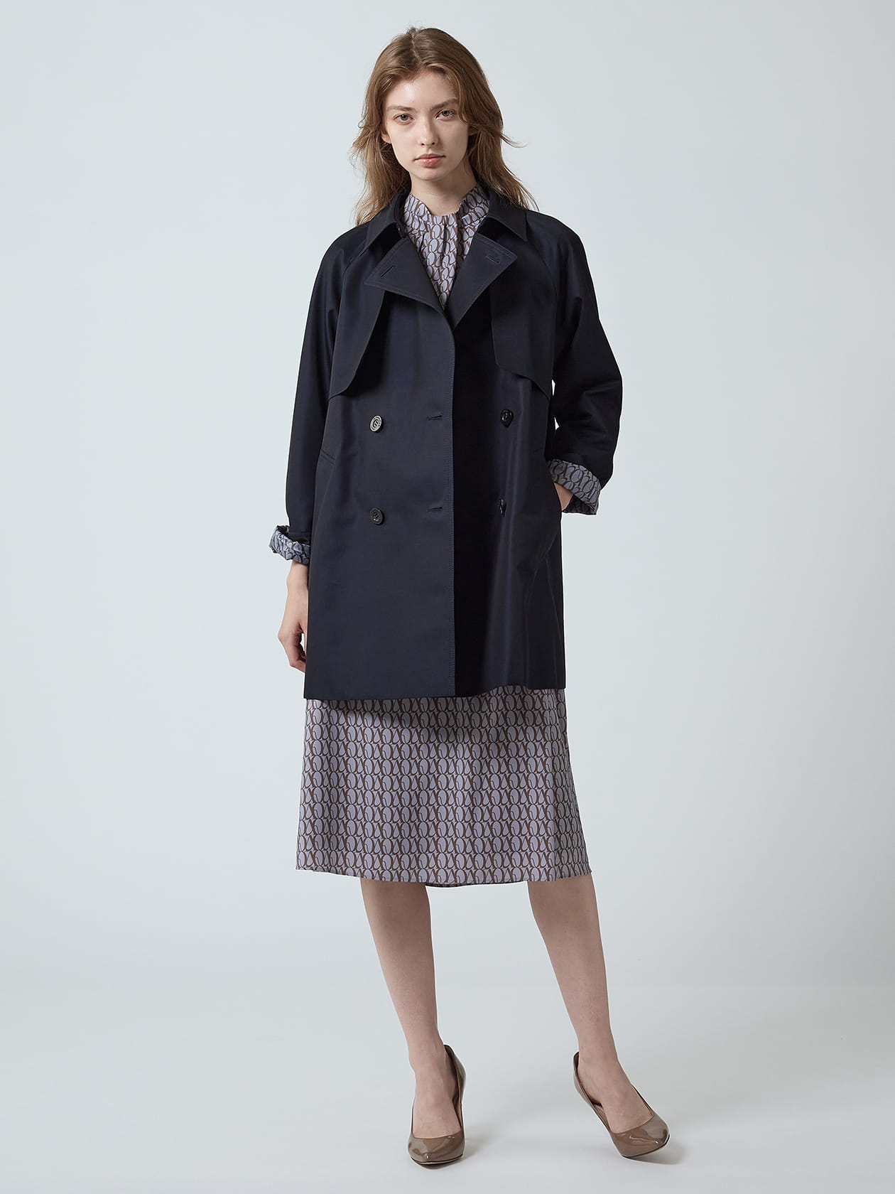 ショートトレンチ オーバーサイズ ショートトレンチ