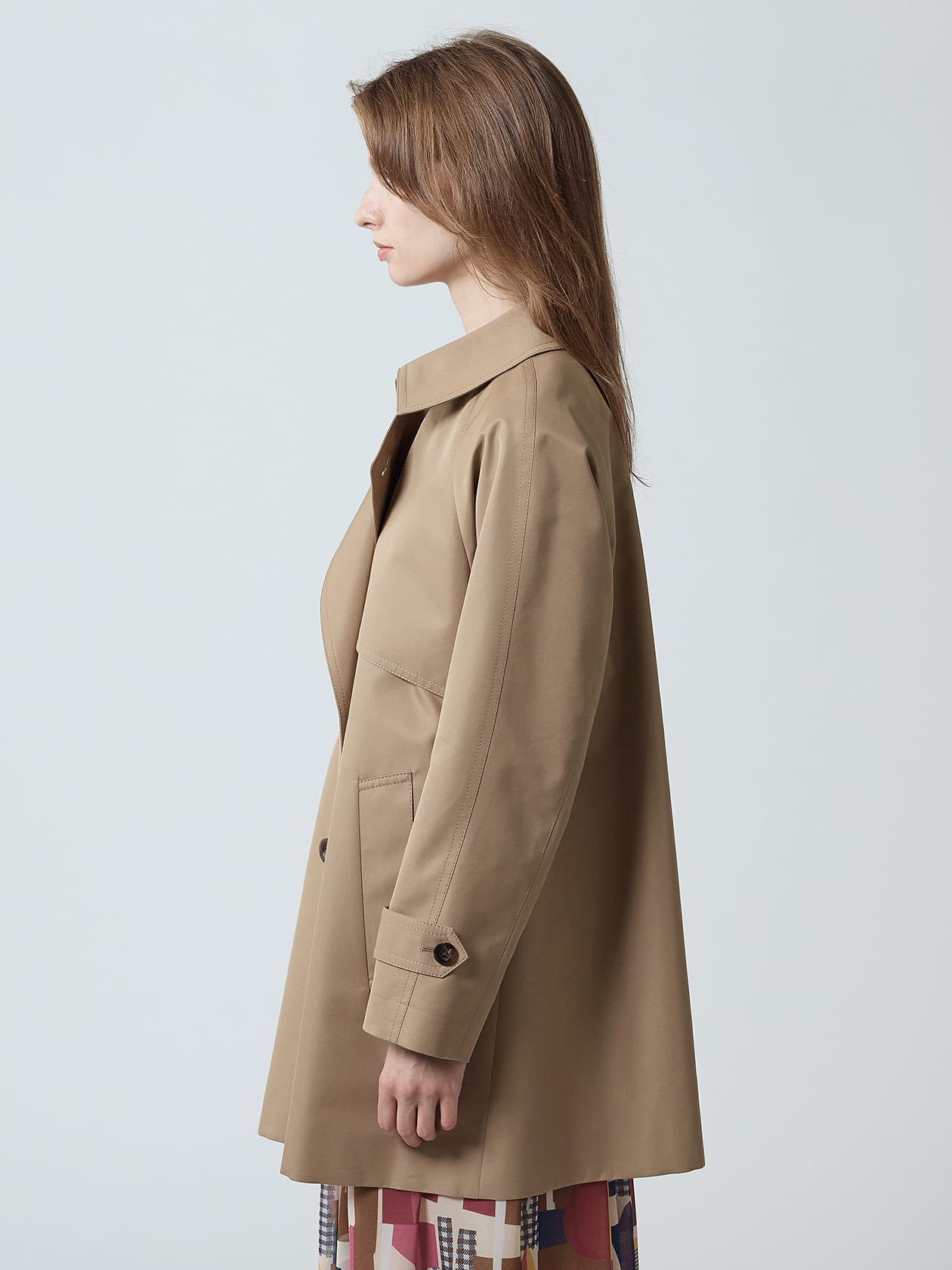 NAMACHEKO 20AW ブラウン オーバーラップコート CIYOT-シヨウト-】2WAYオーバーサイズソフトメルトンラグラン