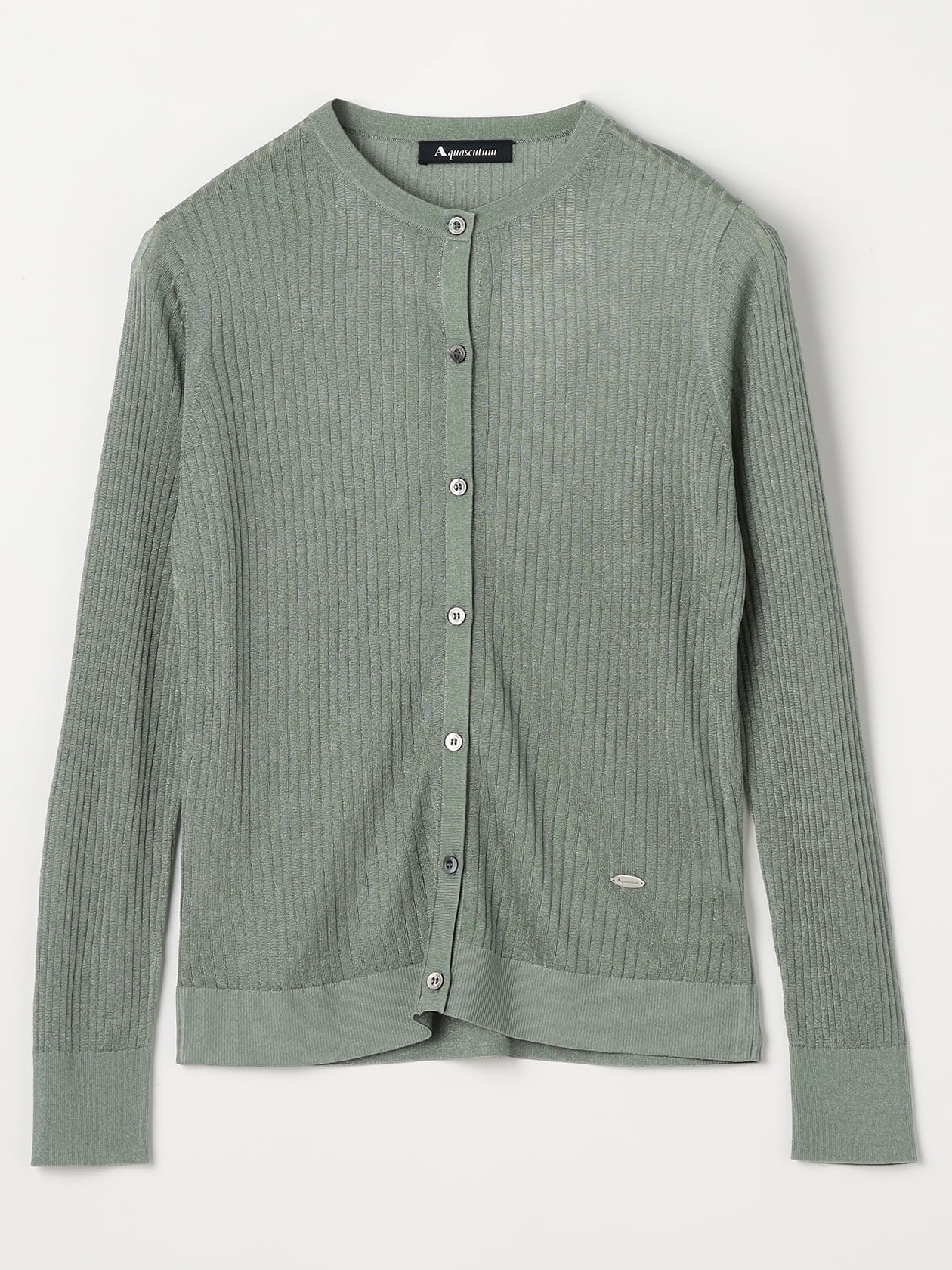 美品⭐︎Aquascutum アクアスキュータム　カーディガン　シルク AQUA SCUTUM - Aquascutum(アクアスキュータム) カーディガン