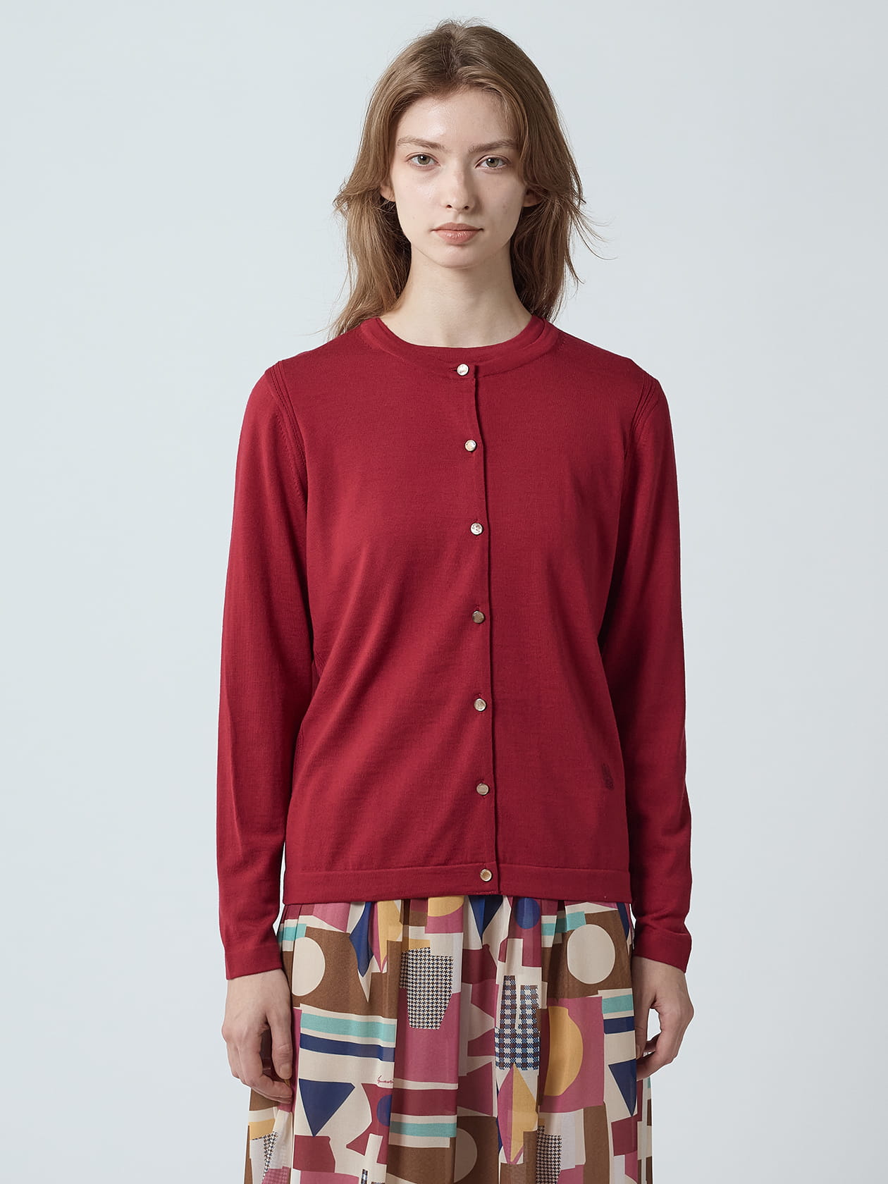 アンサンブル対応】Super140'sニットカーディガン