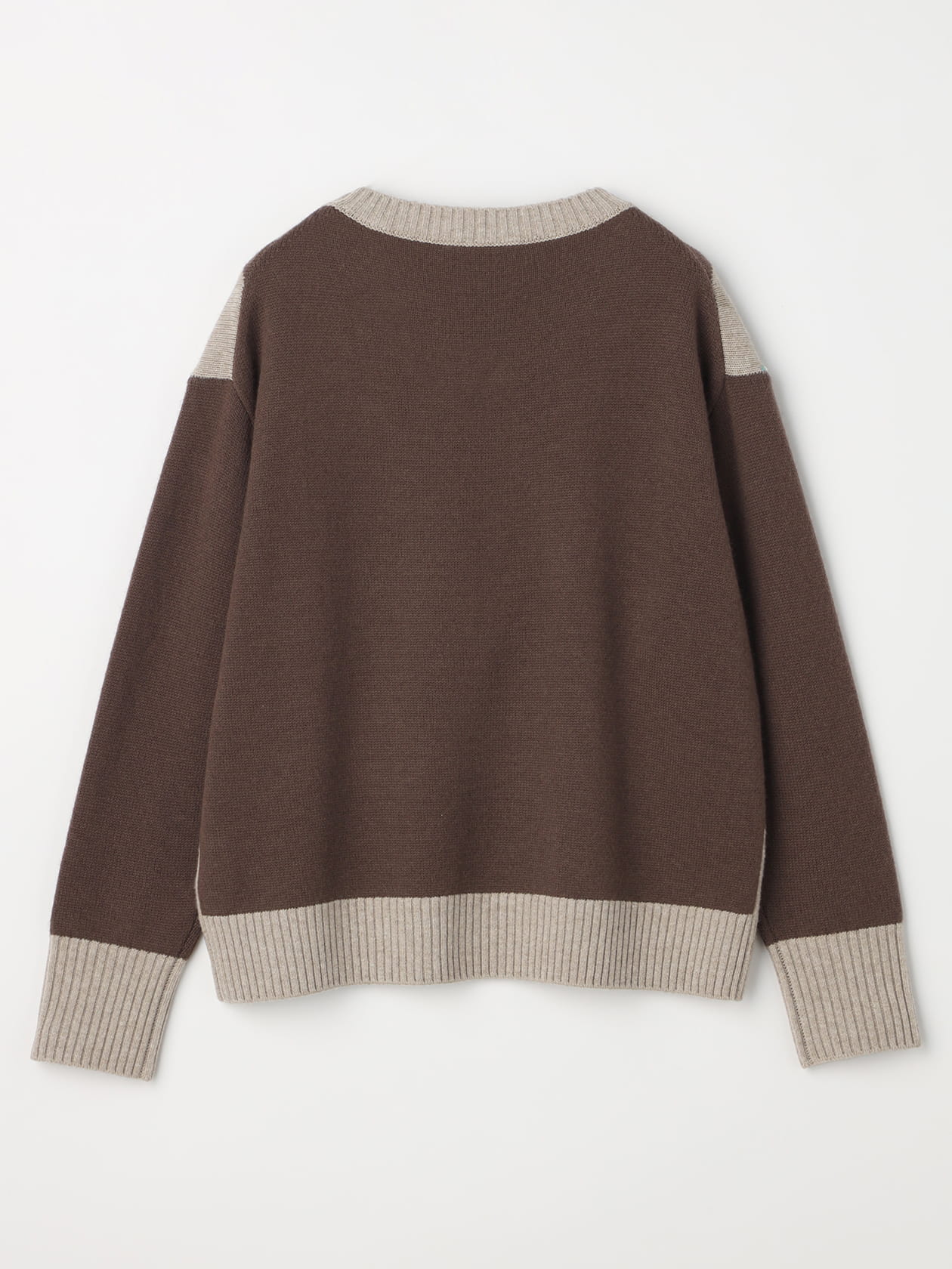 カシミヤ混アーガイルニット