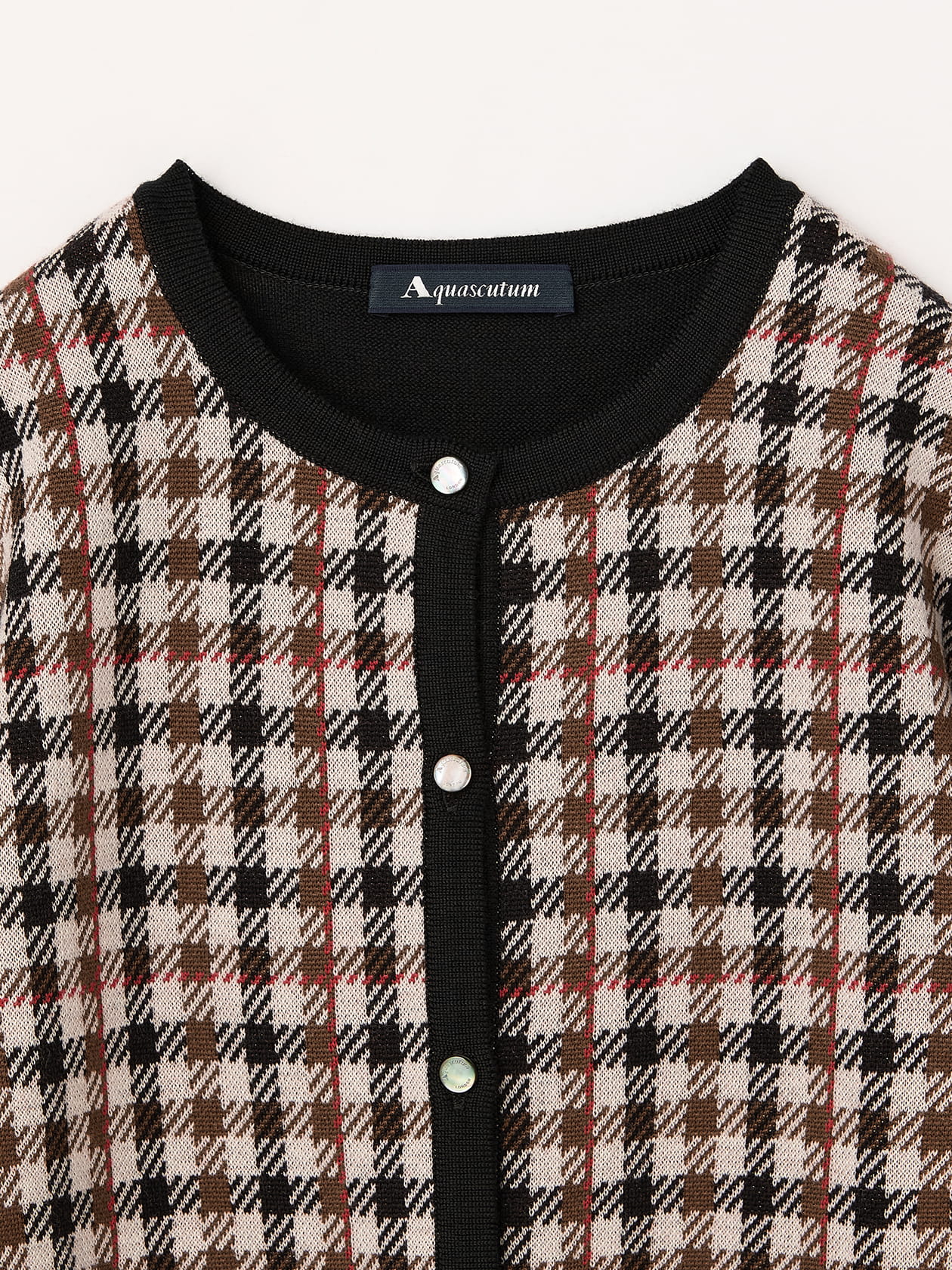 ANEW Golf チェック柄カーディガン M ニットカーディガン BIGチェック柄秋冬[品番：II000007748