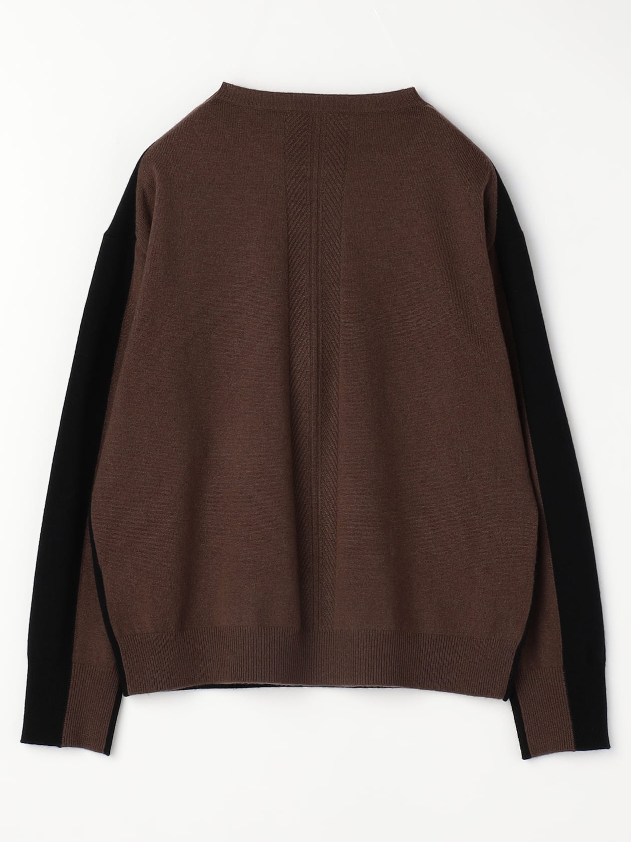 カシミヤ混 クレストインターシャニット