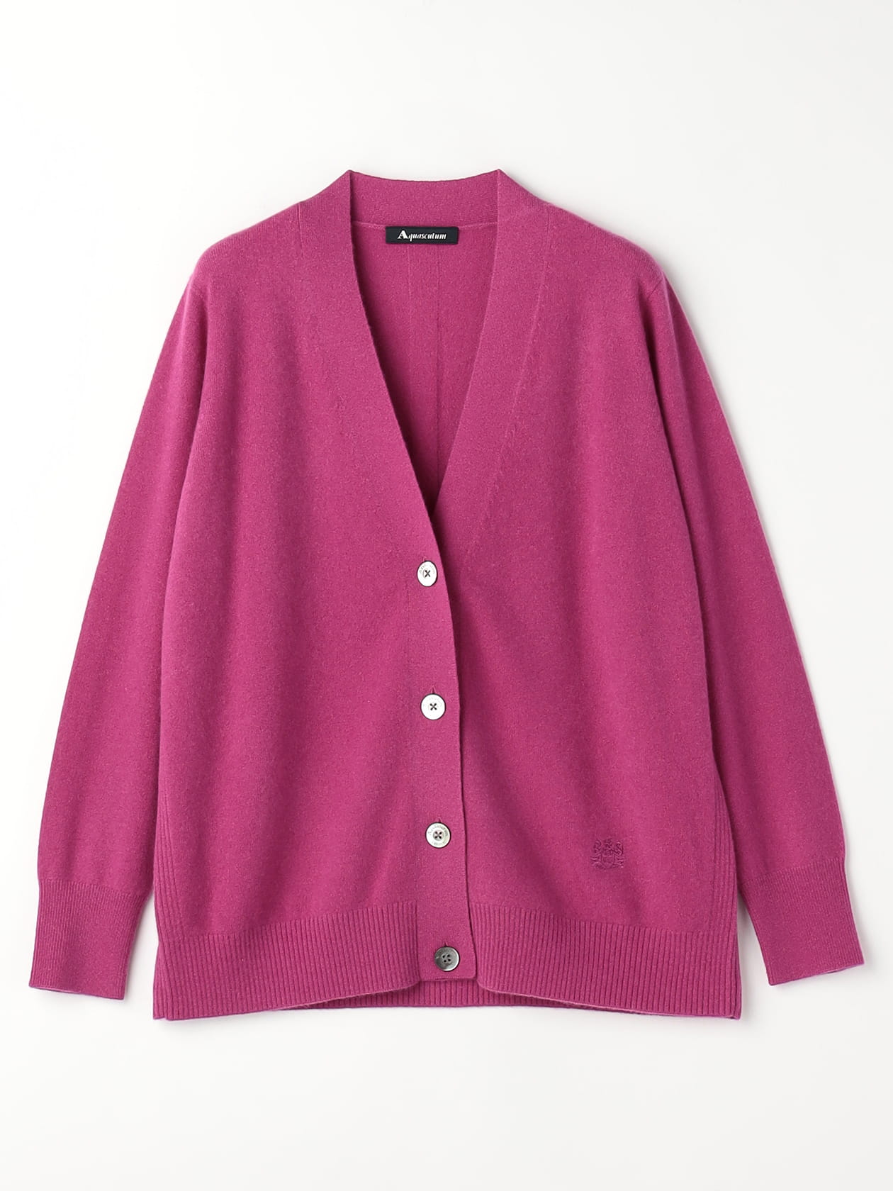 エクストリームカシミア カーディガン ボレロフューシャピンク