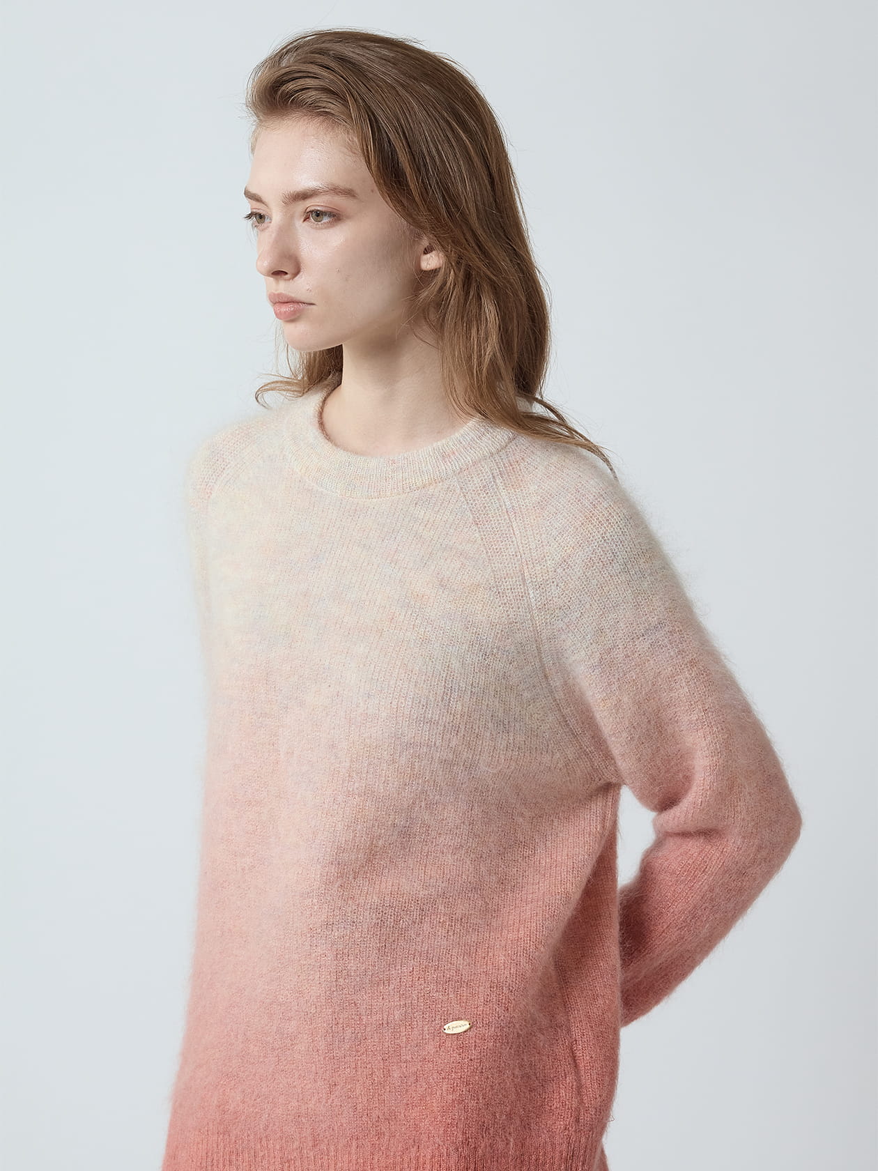 グラデーションモヘアニット