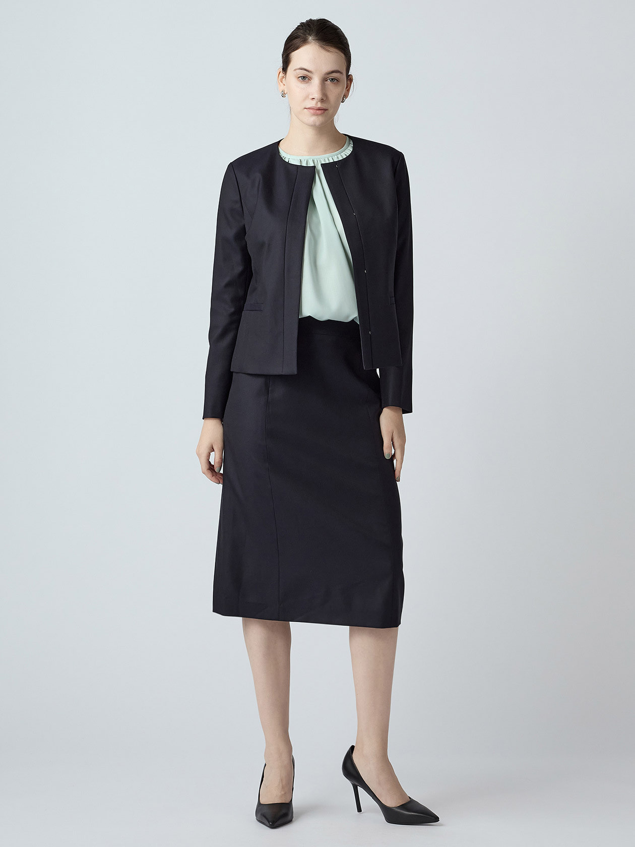 セットアップ対応】ウールシルクドビースカート