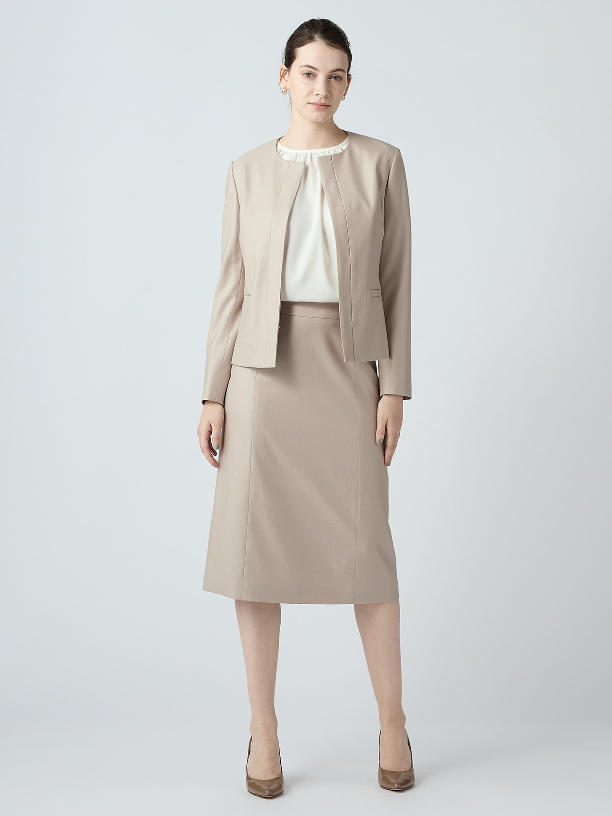 セットアップ対応】ウールシルクドビースカート