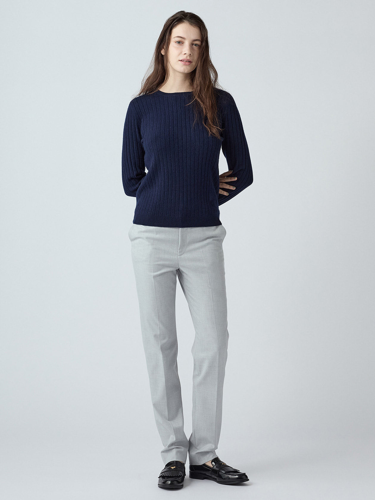 ツイル テーパードパンツ