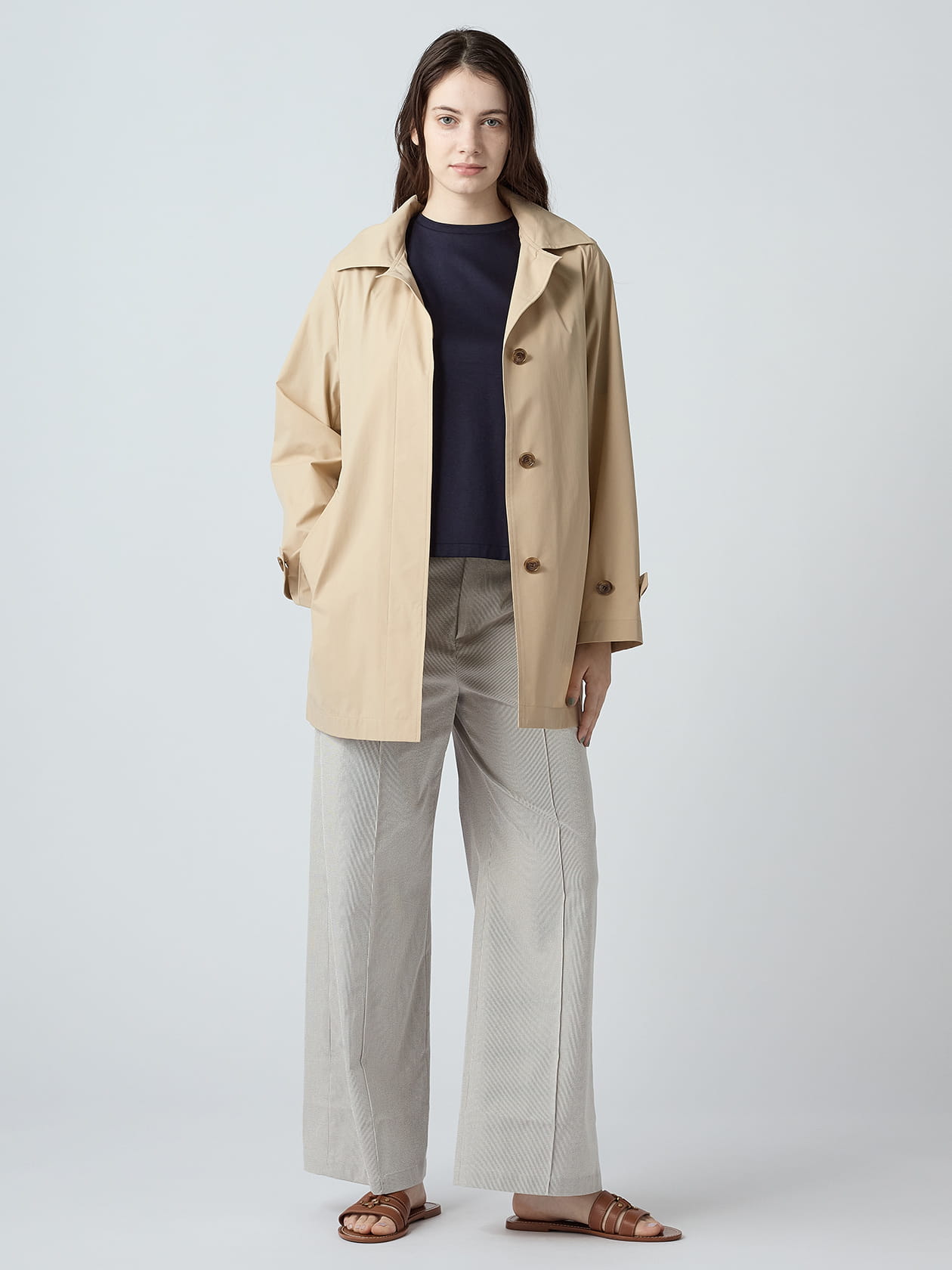 TIME SALE】クラブチェック パッカブルコート