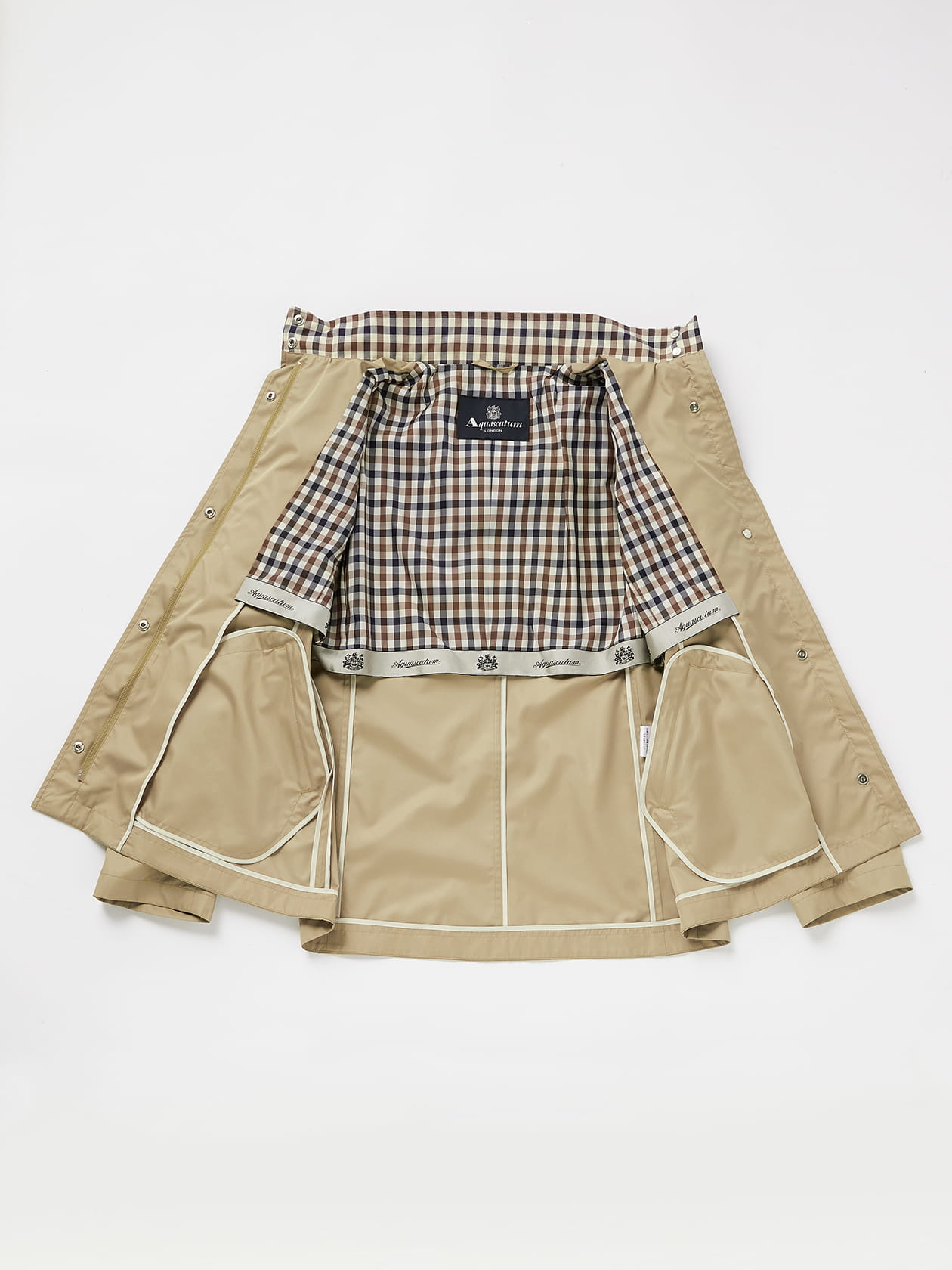 ポリエステルタフタ ショートコート